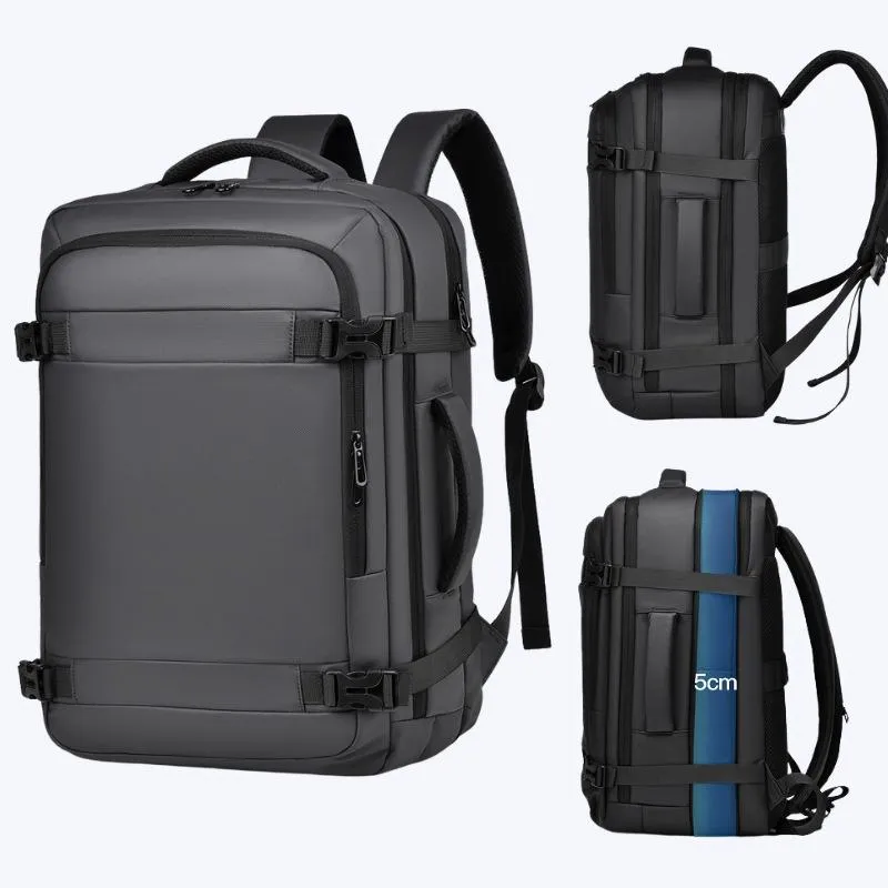 Expandable Double Shoulder Backpack For Business Or Casual Use