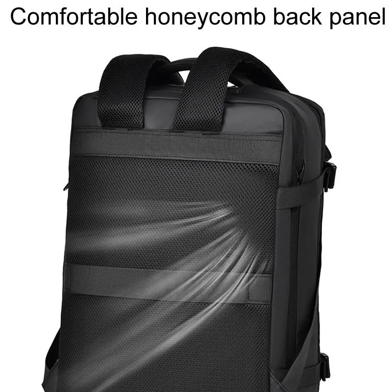 Expandable Double Shoulder Backpack For Business Or Casual Use