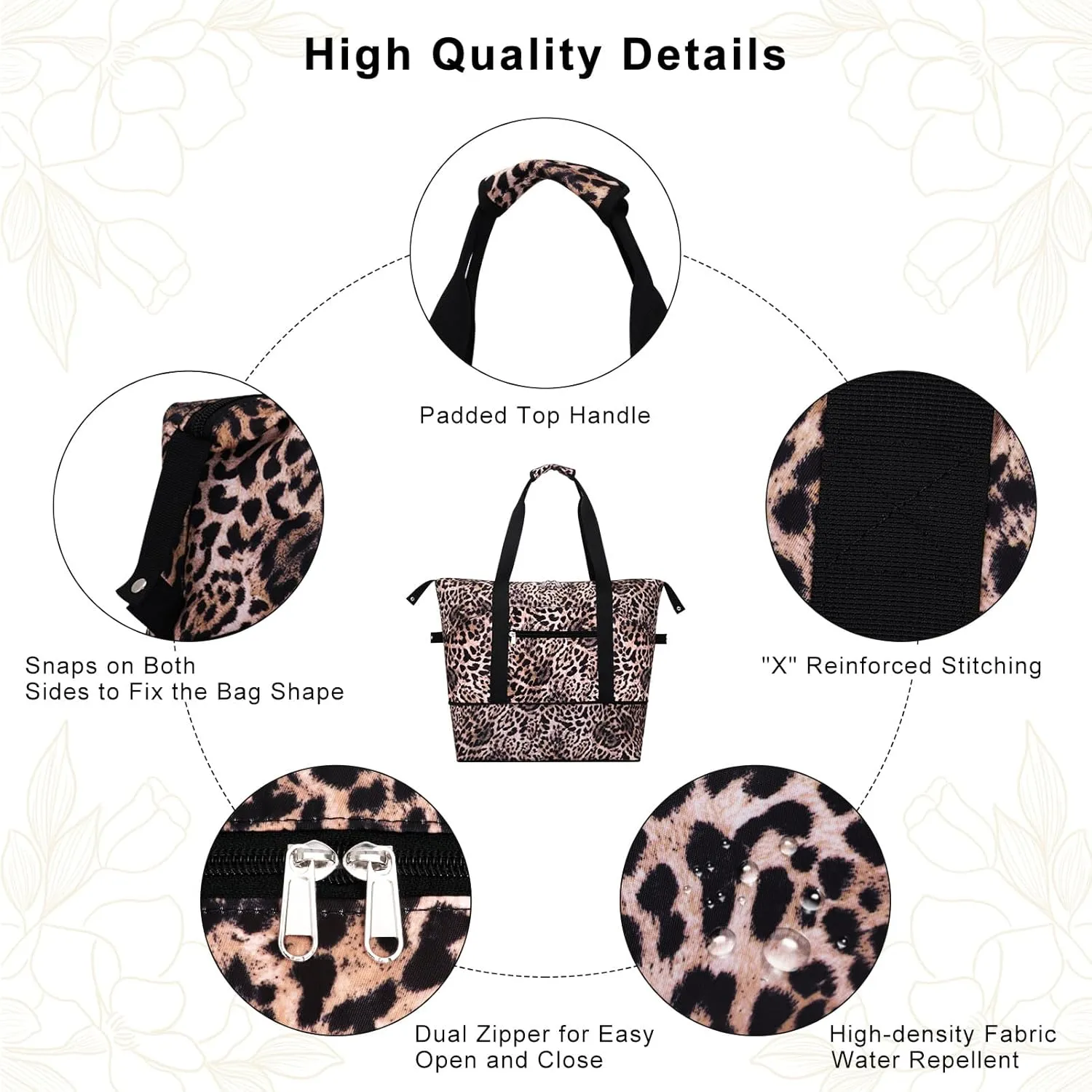 Expandable Duffel Bag for Women with Trolley Sleeve/Wet Pocket Weekender Travel Tote Large Carry On Overnight Luggage