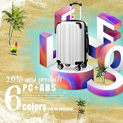 Expandable Hard Shell Travel Luggage with TSA Lock