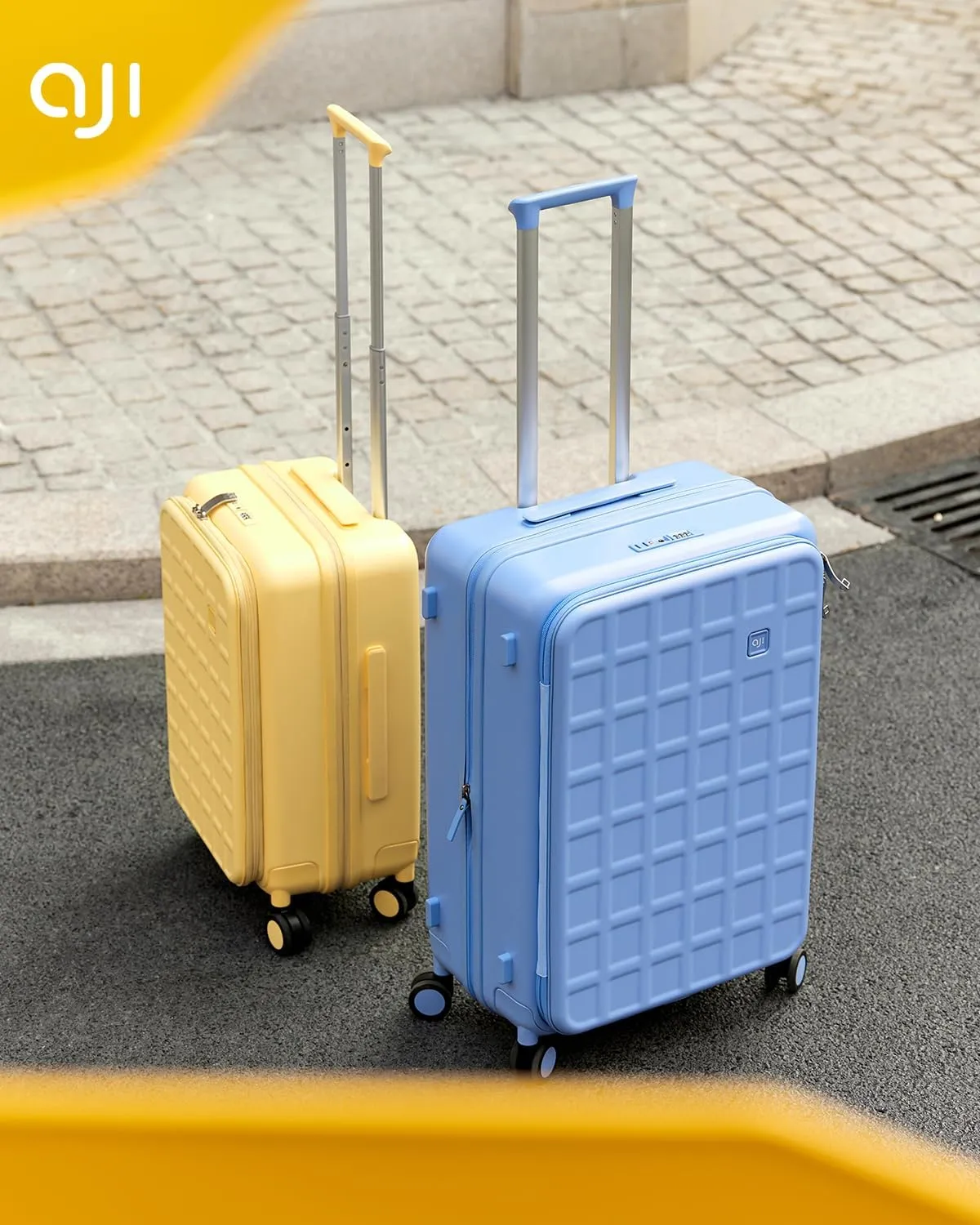 Expandable Top Opening 26 Inch Checked Luggage with Spinner Wheels, Large Suitcase with TSA Lock, Hard Shell Travel luggage Suitcases for Men Women, for 20 Days Travel, Blueberry Blue