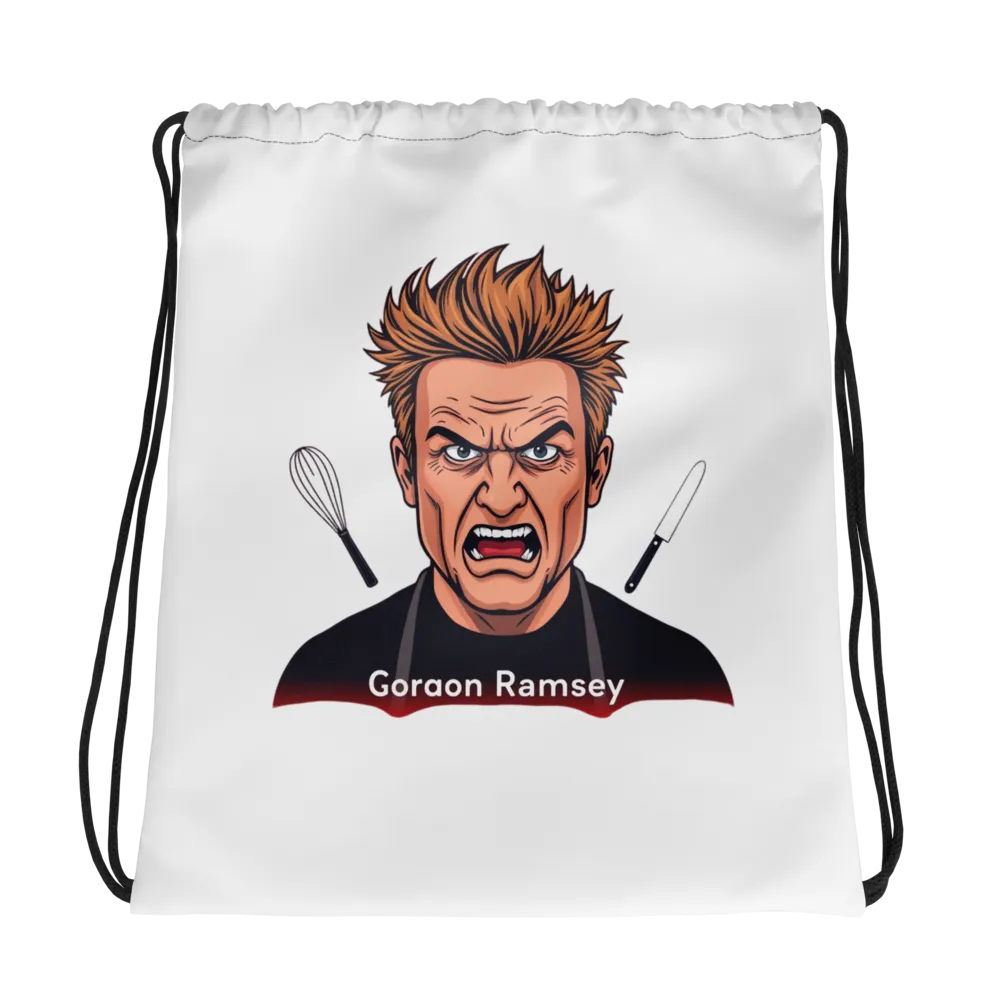 Expressive Chef Drawstring Bag