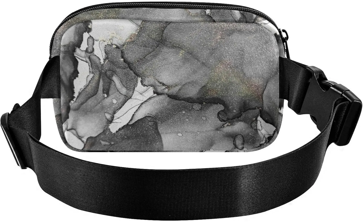 Fanny Pack Crossbody for Women & Men Marble Color Background WaistPack with Adjustable Strap Pack Belt Bag Hip Bum Bag for Running Hiking Cycling Workout Traveling