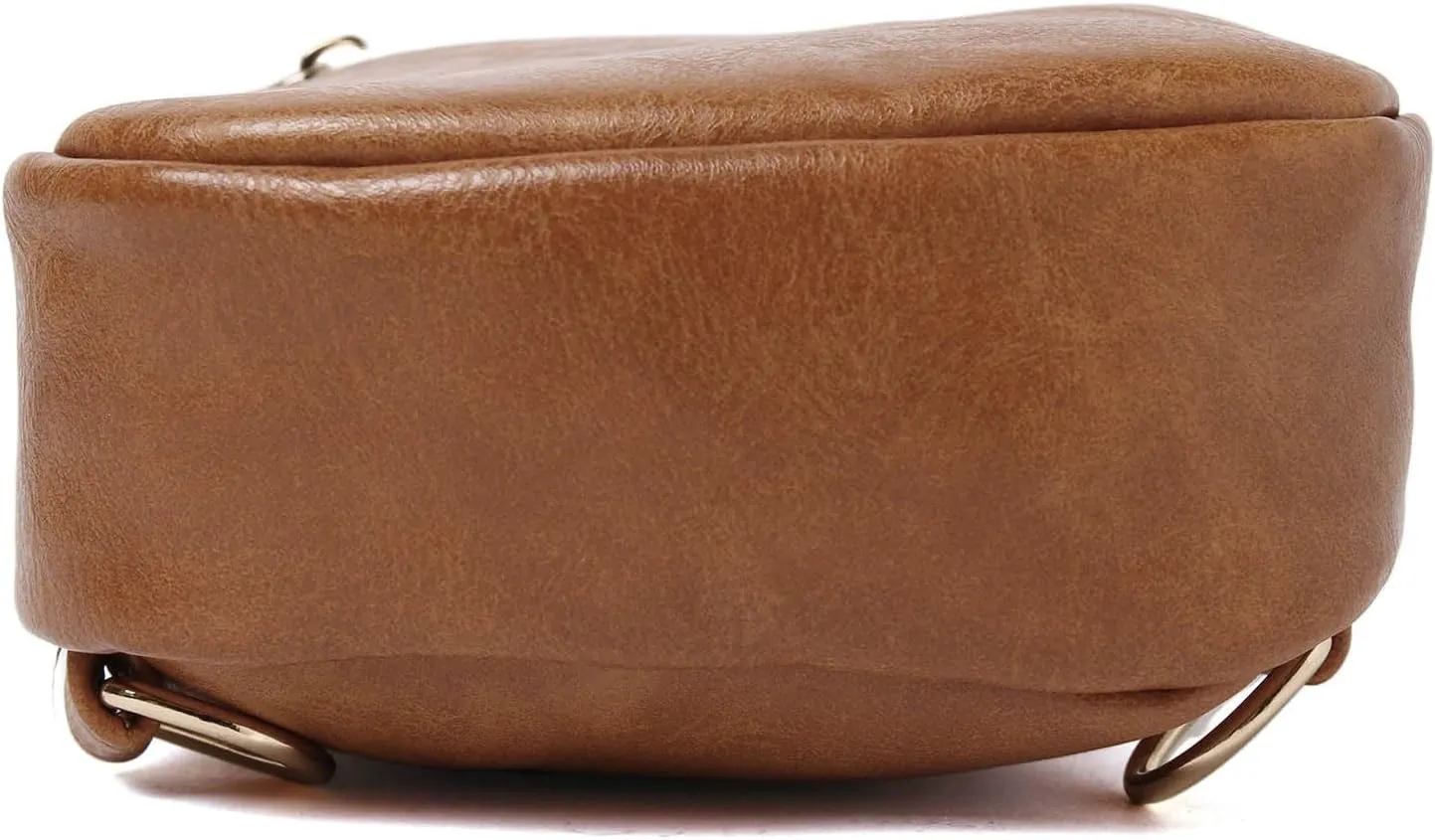 Fashion Chest Bag Soft Leather Texture Crossbody Bag Large Capacity Simple Retro Shoulder Bags Travel (Brown, One Size)