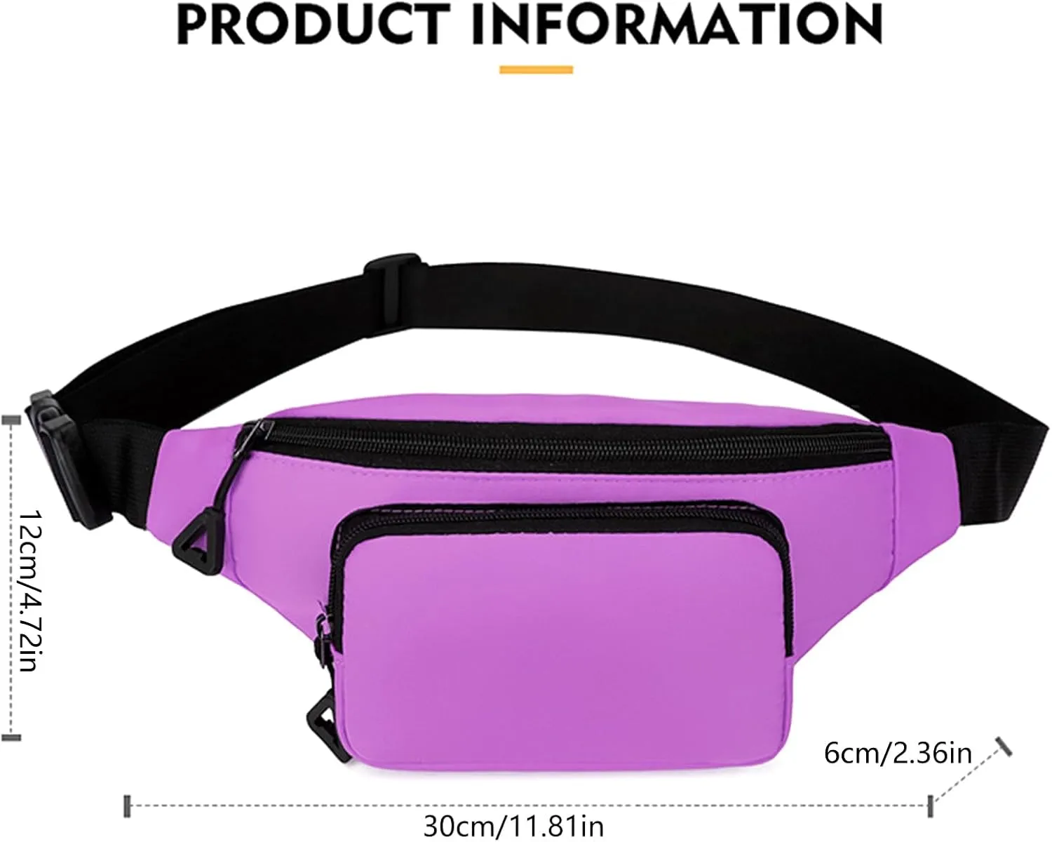 Fashion Chest Bag Women Man Crossbody Bag Practical Belt Bag Waist Pack Waist Bag for Traveling Cycling Fitness, Yellow Color