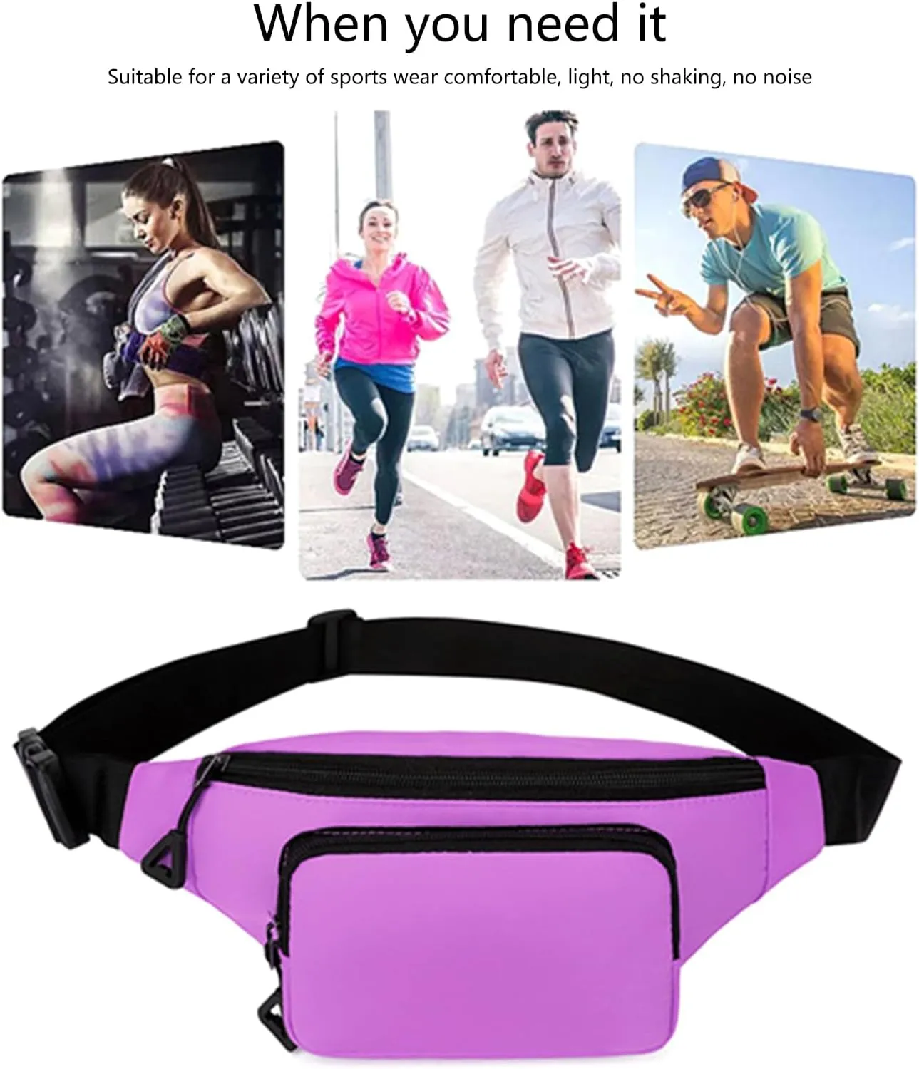 Fashion Chest Bag Women Man Crossbody Bag Practical Belt Bag Waist Pack Waist Bag for Traveling Cycling Fitness, Yellow Color