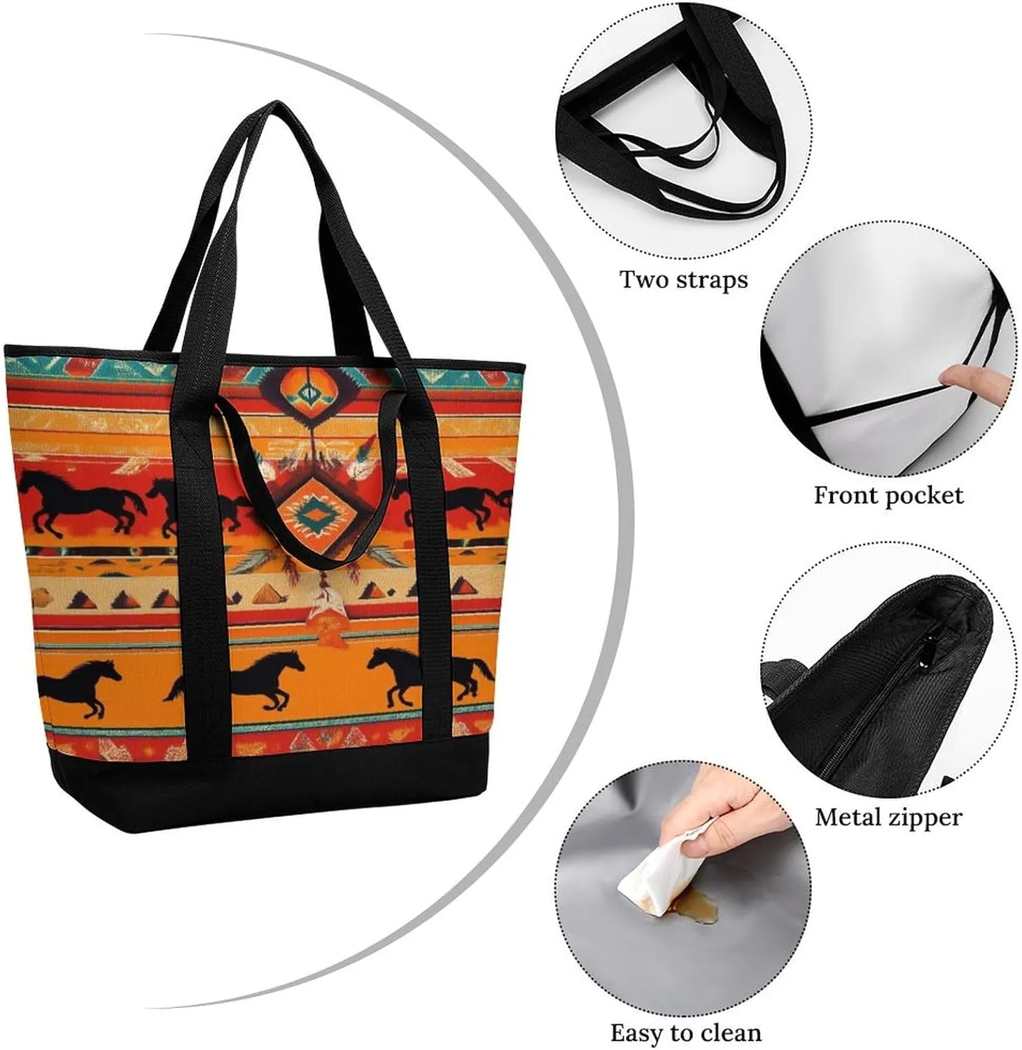 Fashionable Large Thermal Tote Bag Insulated Work/Commute Bag For Women & Men
