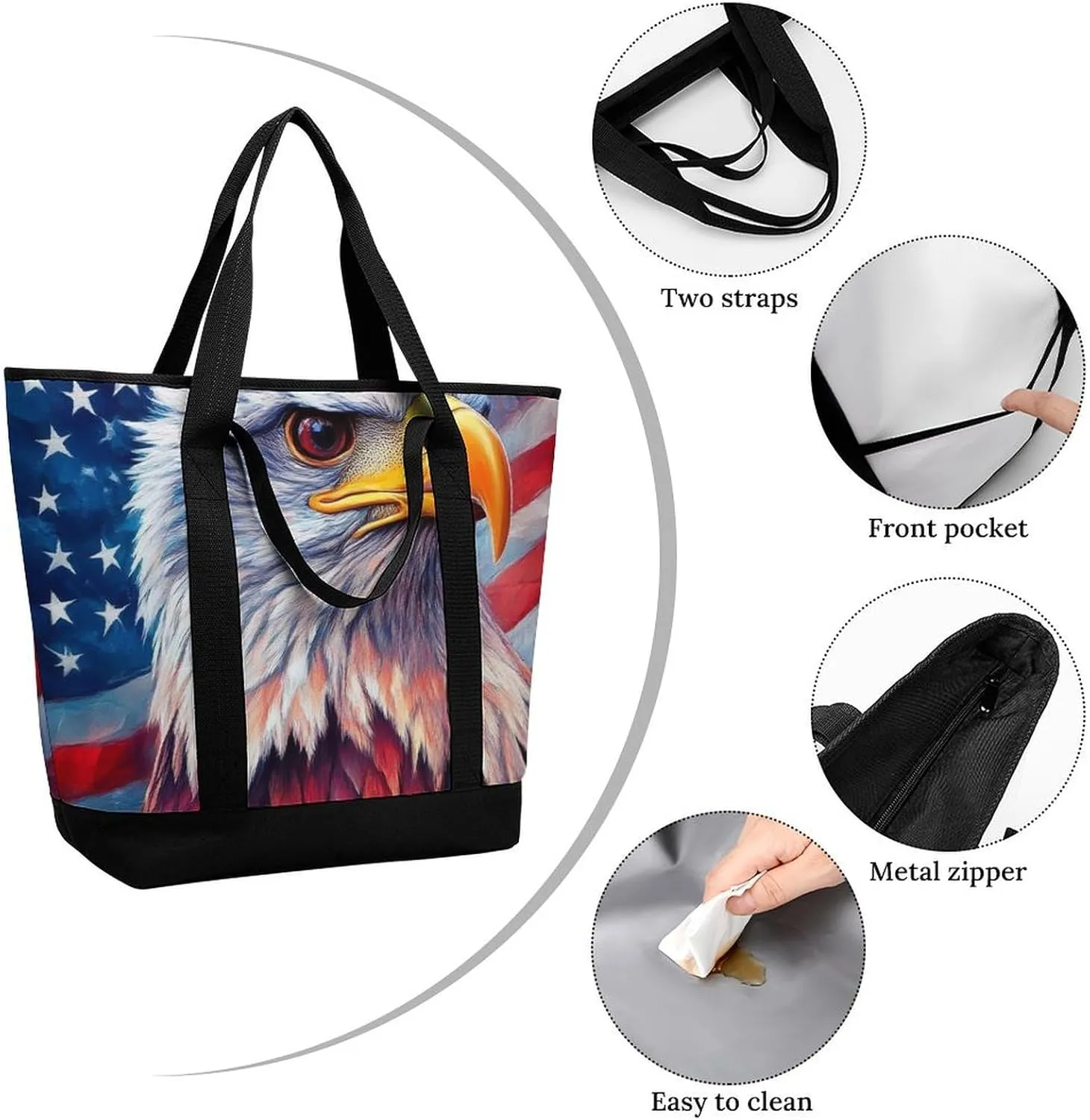 Fashionable Large Thermal Tote Bag Insulated Work/Commute Bag For Women & Men