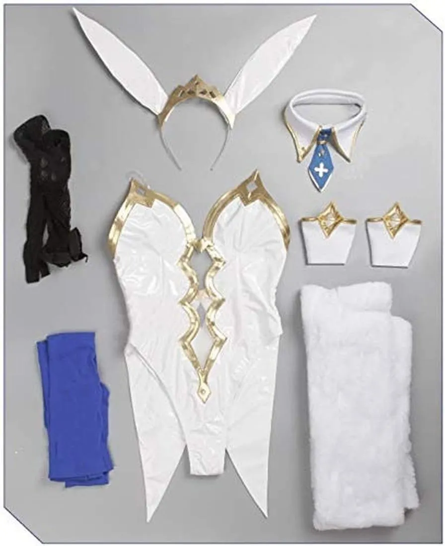 Fate Grand Order Saber FGO Altria Pendragon Cosplay Costume Bunny Girl Dress Halloween Costume