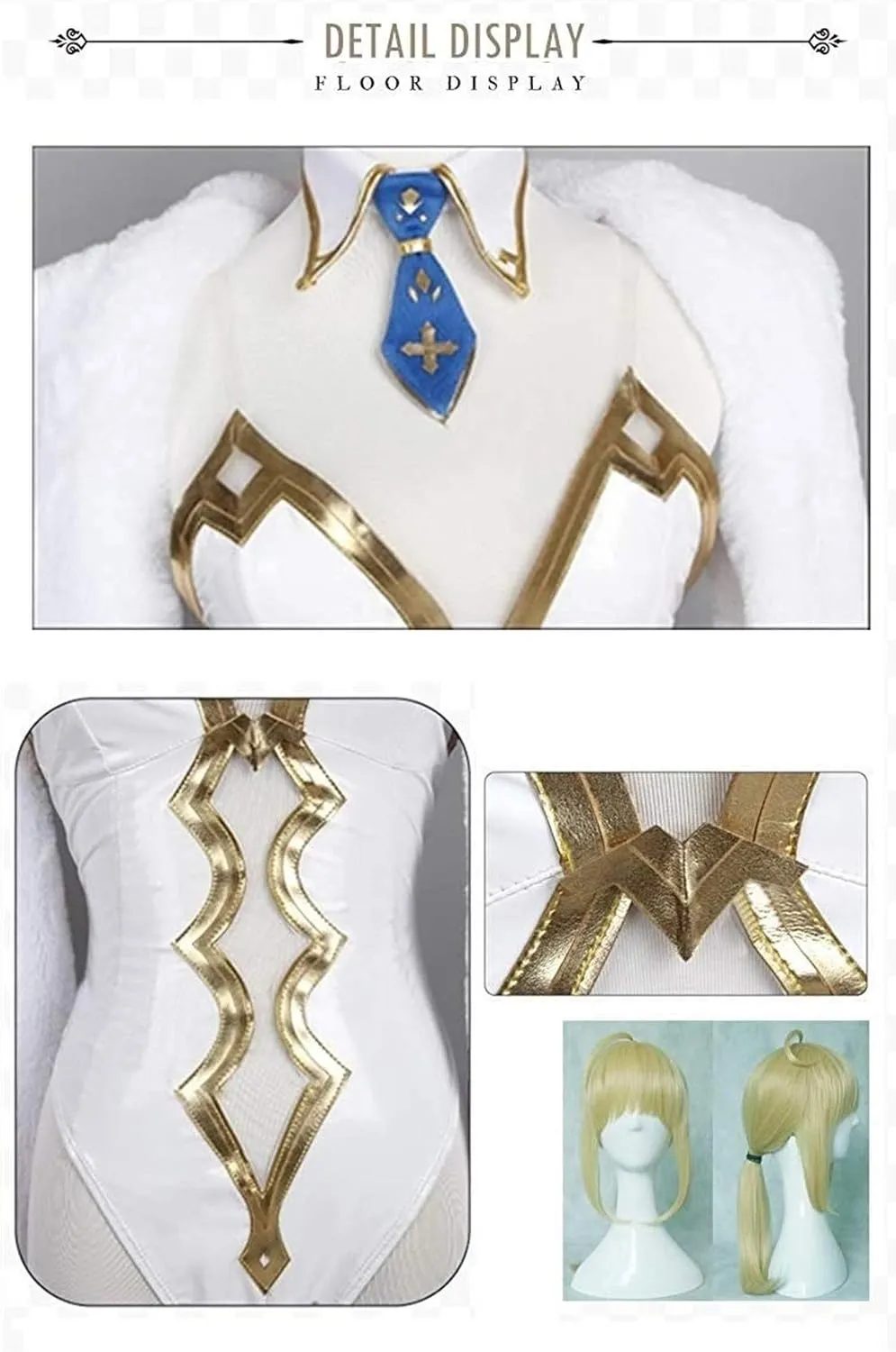 Fate Grand Order Saber FGO Altria Pendragon Cosplay Costume Bunny Girl Dress Halloween Costume