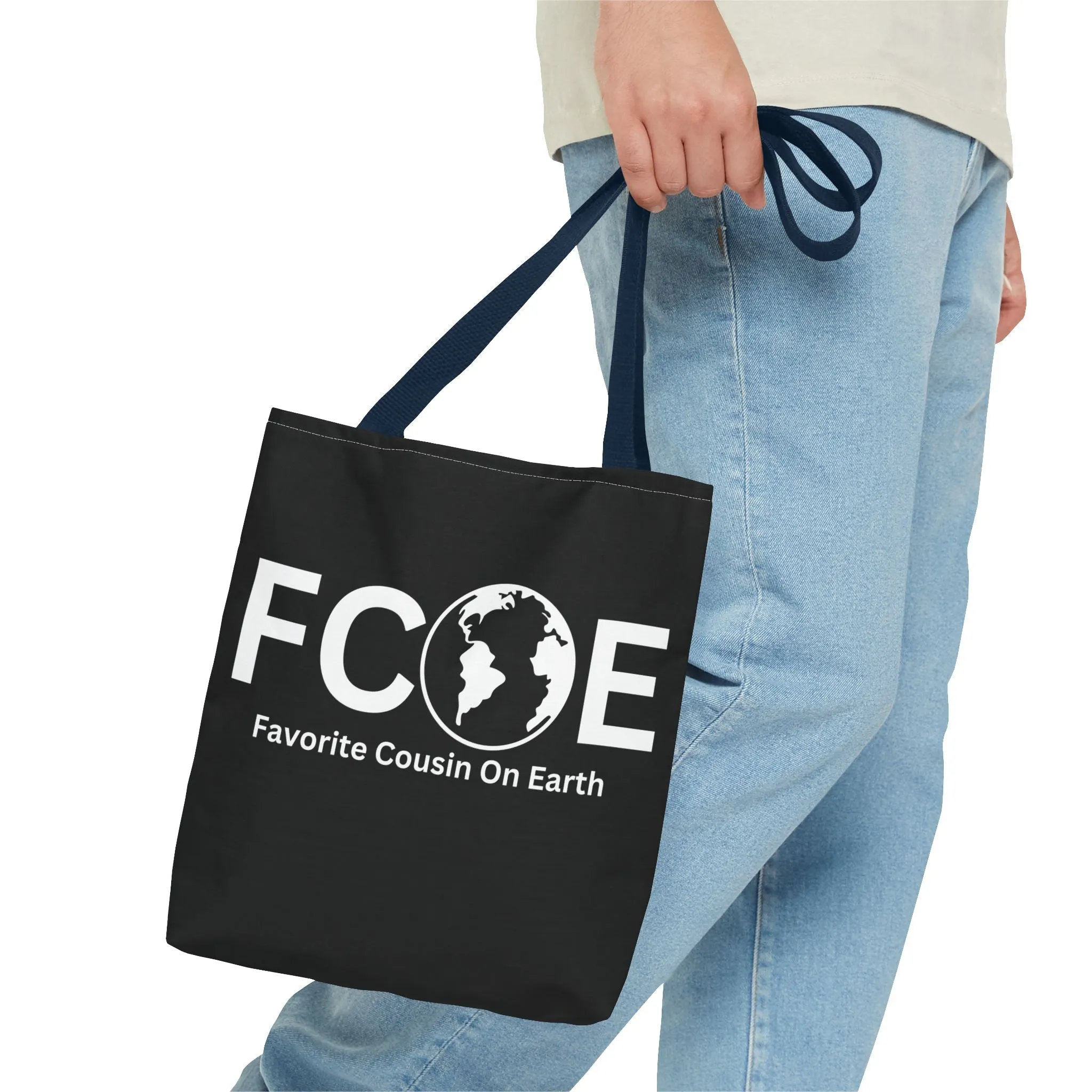 Favorite Cousin On Earth (FCOE) Tote Bag - Custom Printed Stylish and Functional Tote