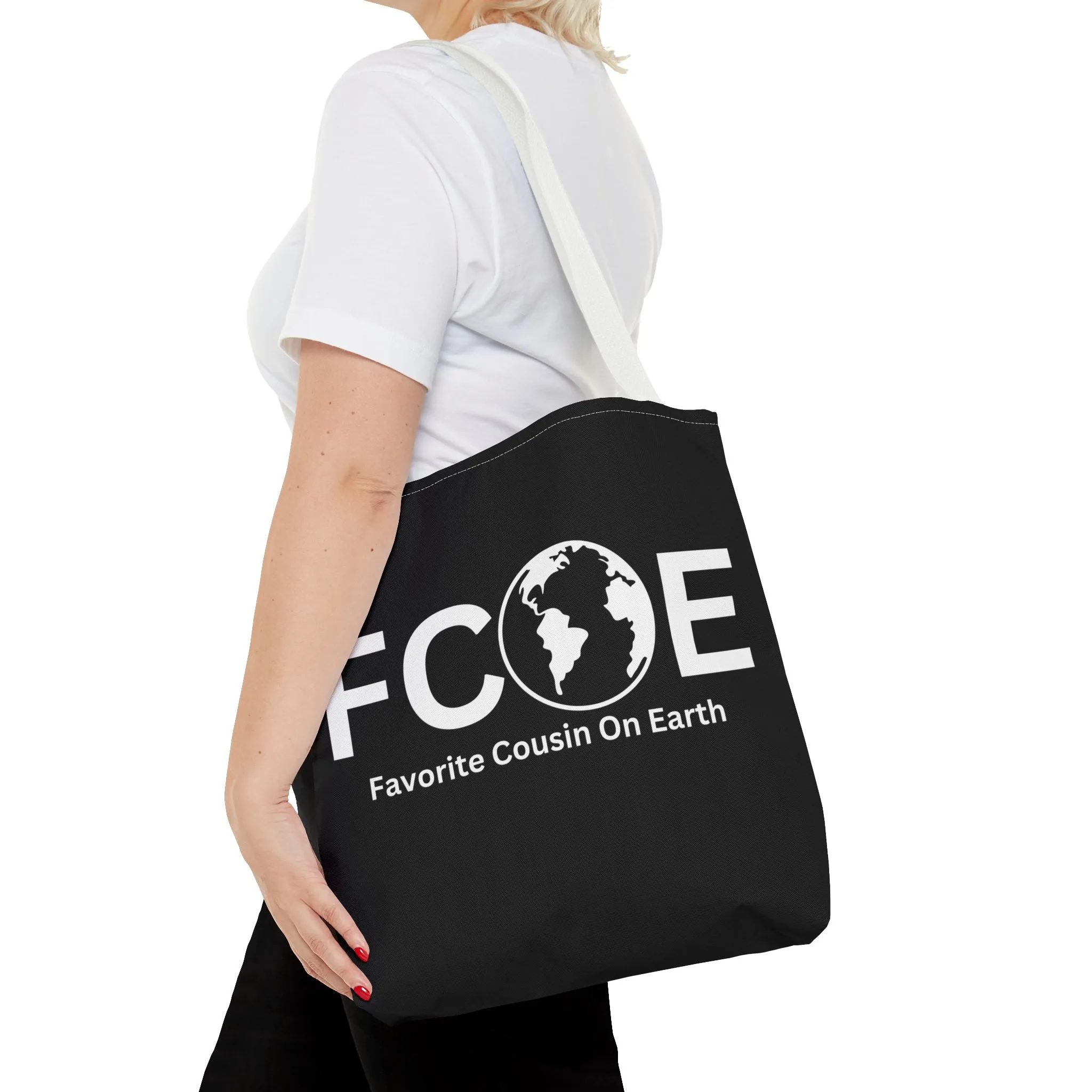 Favorite Cousin On Earth (FCOE) Tote Bag - Custom Printed Stylish and Functional Tote