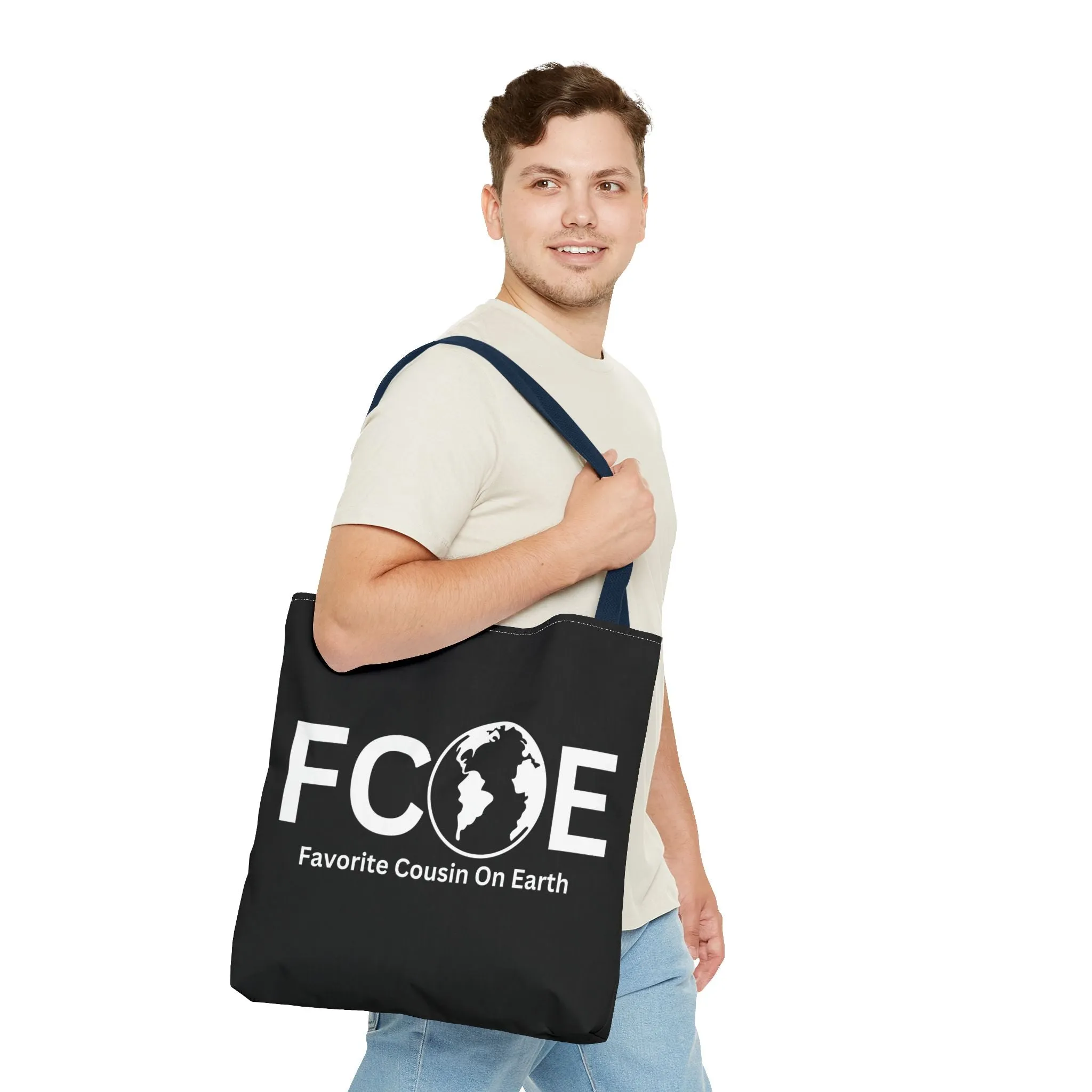 Favorite Cousin On Earth (FCOE) Tote Bag - Custom Printed Stylish and Functional Tote