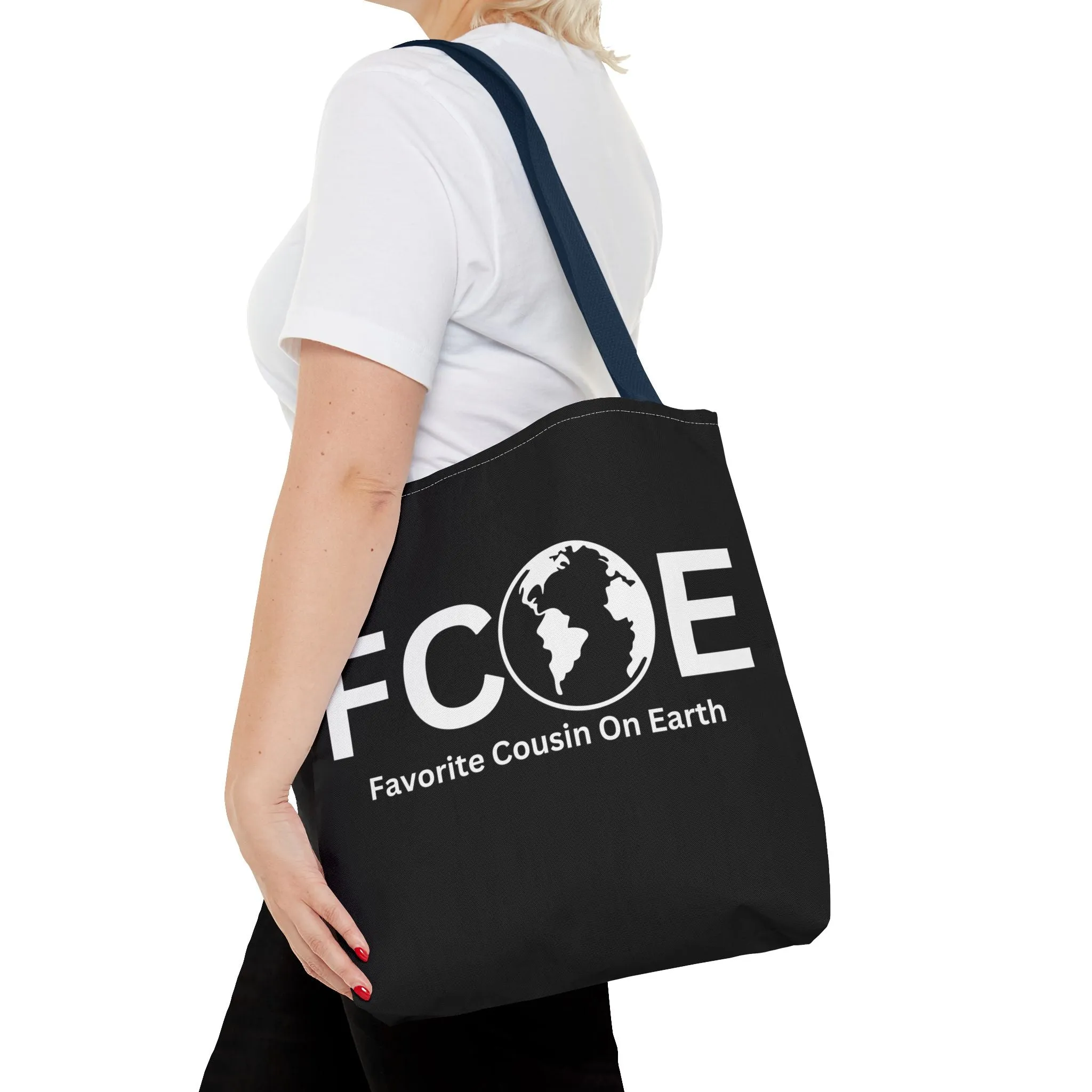 Favorite Cousin On Earth (FCOE) Tote Bag - Custom Printed Stylish and Functional Tote