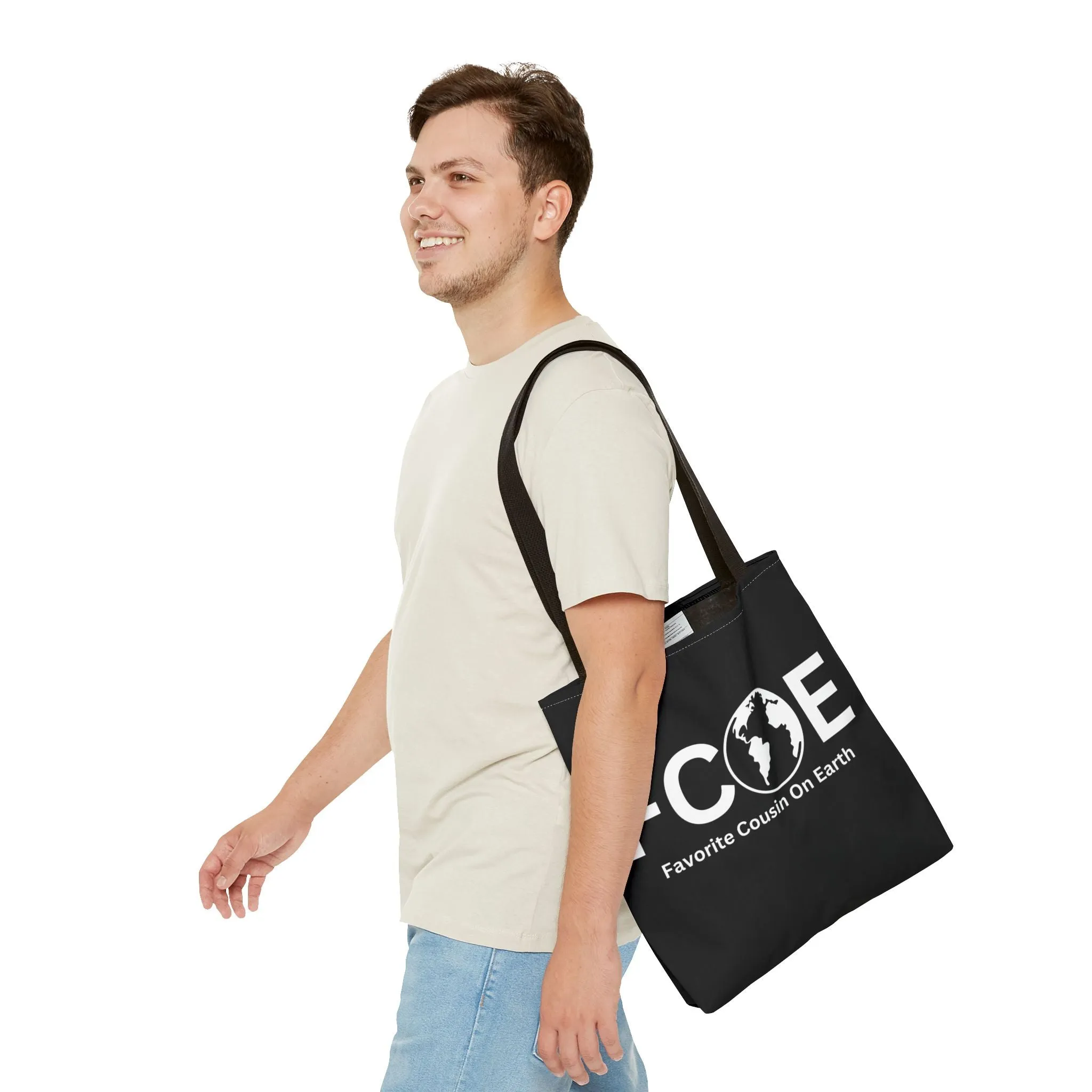 Favorite Cousin On Earth (FCOE) Tote Bag - Custom Printed Stylish and Functional Tote