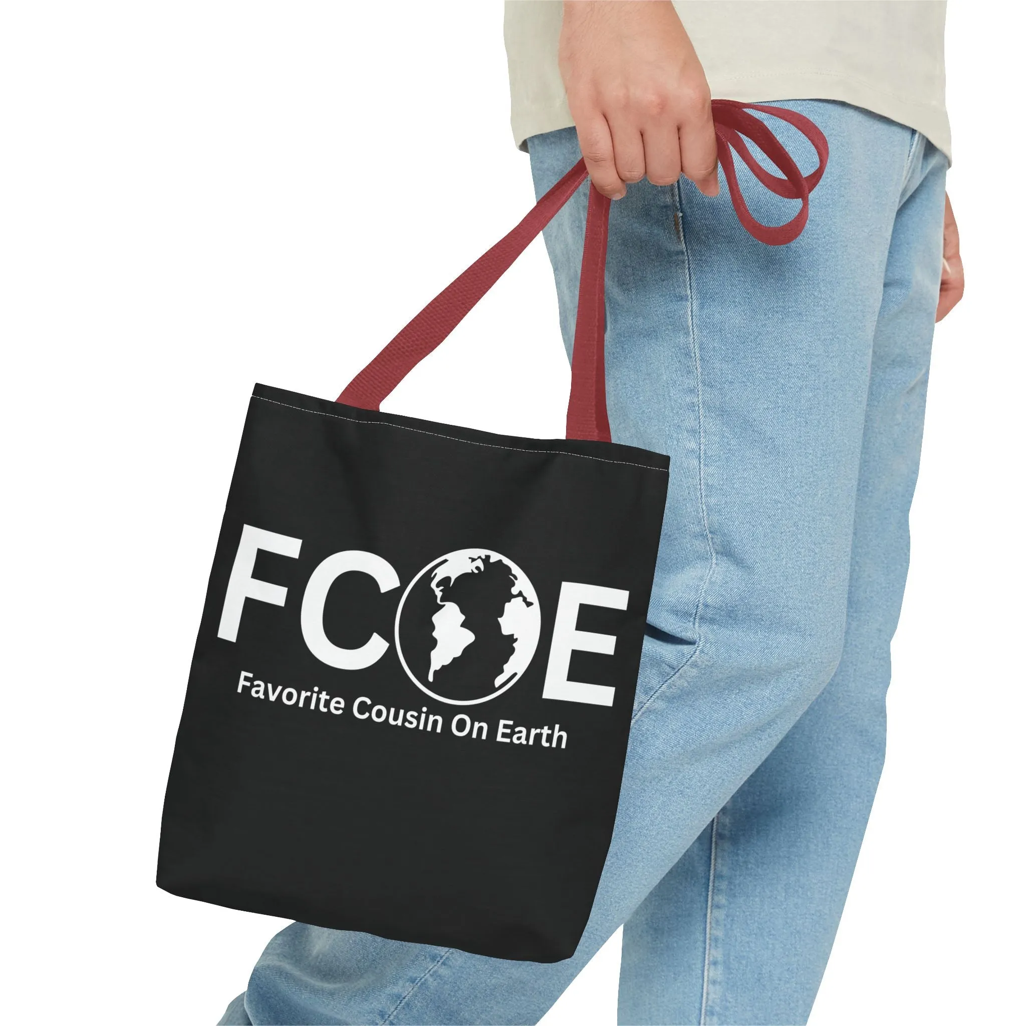Favorite Cousin On Earth (FCOE) Tote Bag - Custom Printed Stylish and Functional Tote