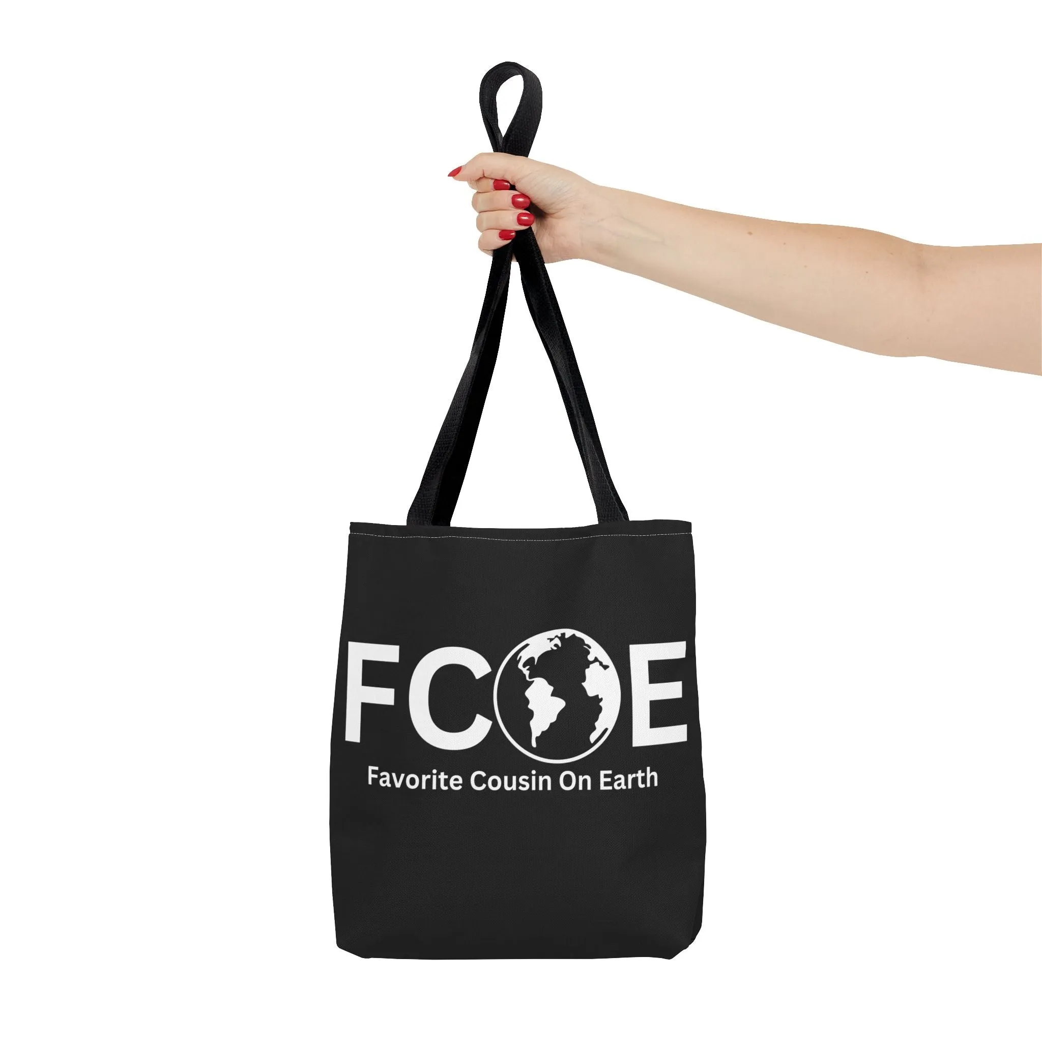 Favorite Cousin On Earth (FCOE) Tote Bag - Custom Printed Stylish and Functional Tote