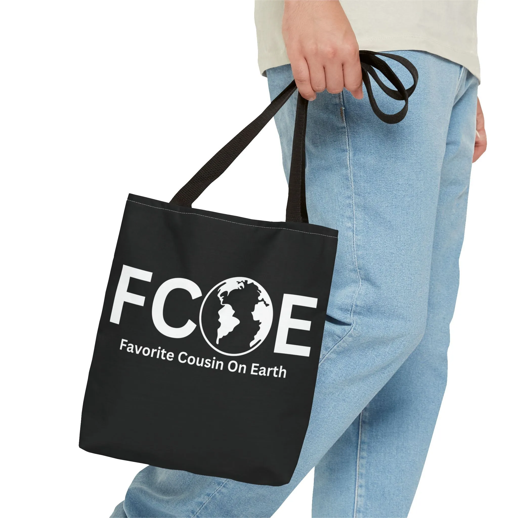 Favorite Cousin On Earth (FCOE) Tote Bag - Custom Printed Stylish and Functional Tote