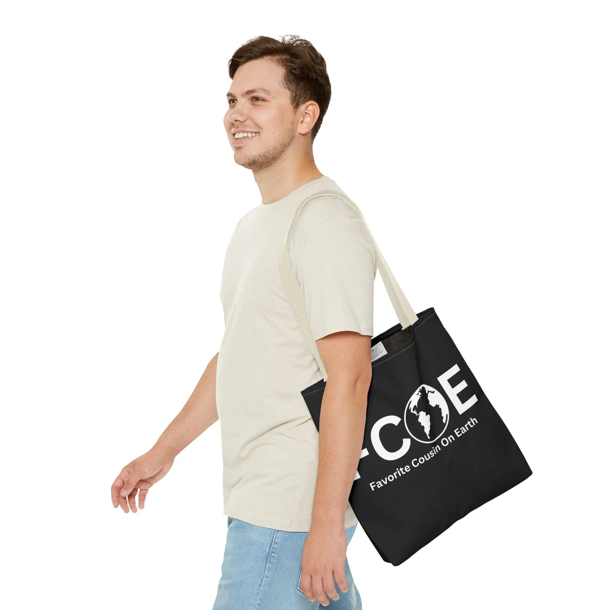Favorite Cousin On Earth (FCOE) Tote Bag - Custom Printed Stylish and Functional Tote
