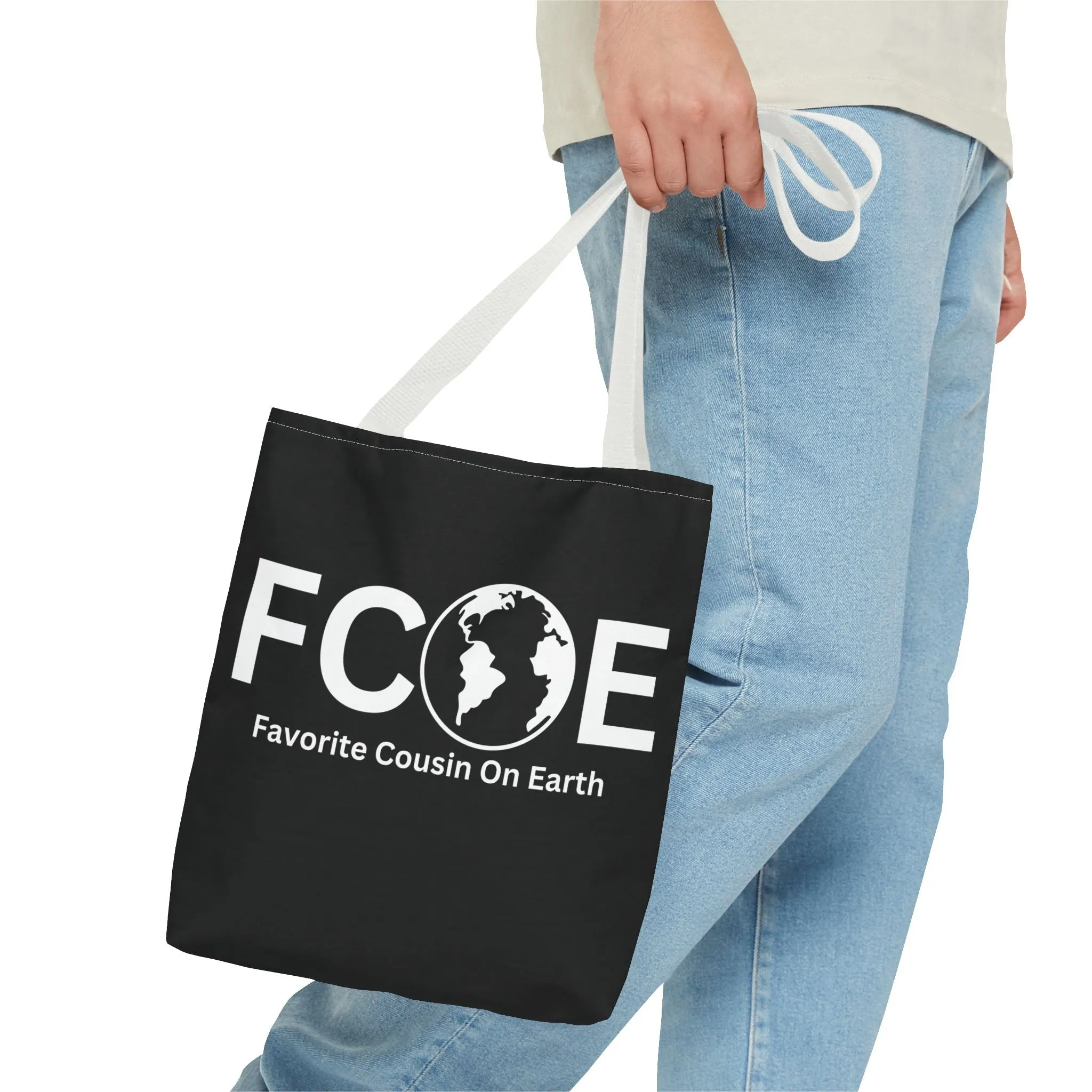 Favorite Cousin On Earth (FCOE) Tote Bag - Custom Printed Stylish and Functional Tote