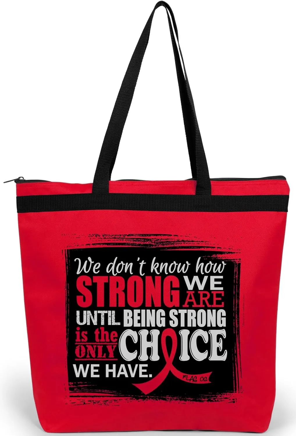 Fight Like a Girl How Strong We Are Darcey Tote Bag for Cancer and Disease Awareness