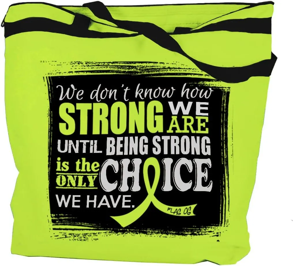 Fight Like a Girl How Strong We Are Darcey Tote Bag for Cancer and Disease Awareness