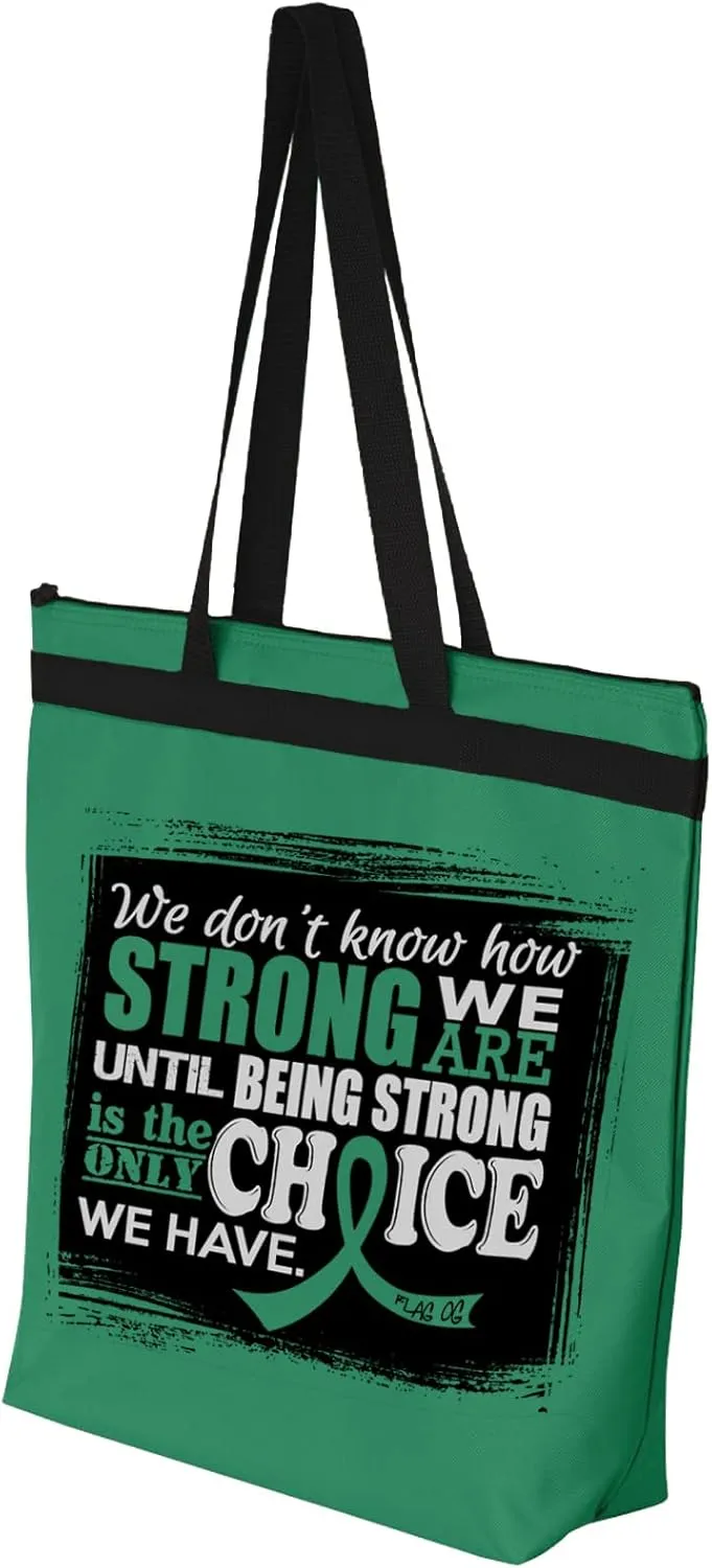 Fight Like a Girl How Strong We Are Darcey Tote Bag for Cancer and Disease Awareness