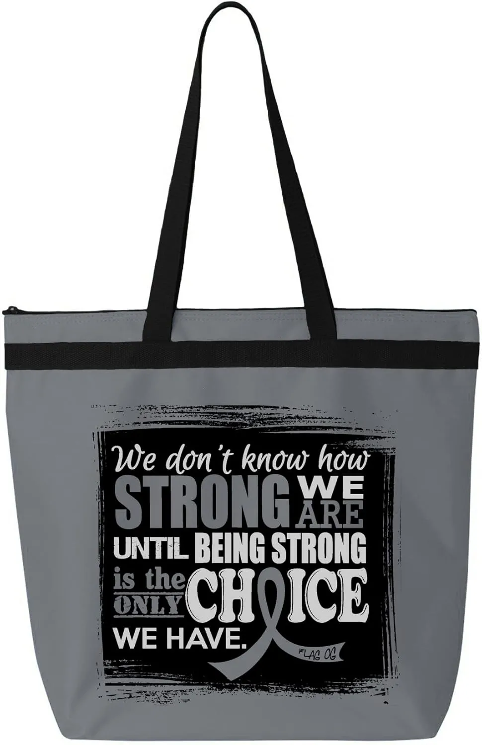 Fight Like a Girl How Strong We Are Darcey Tote Bag for Cancer and Disease Awareness