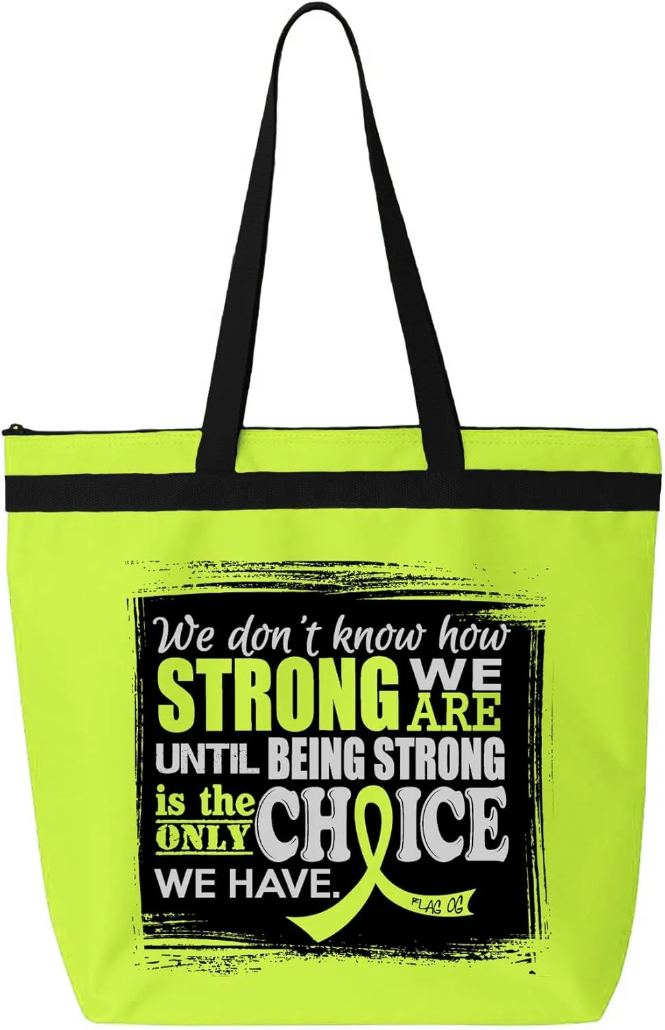 Fight Like a Girl How Strong We Are Darcey Tote Bag for Cancer and Disease Awareness