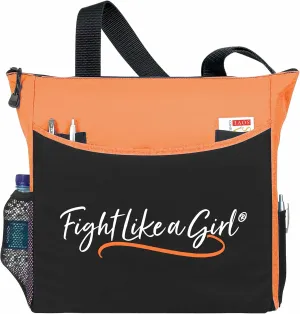 Fight Like a Girl Script Dakota 5-Pocket Tote Bag