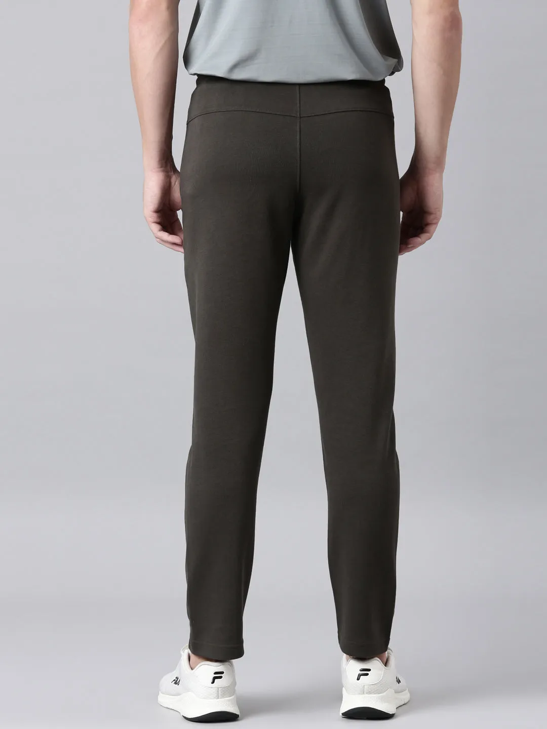 Fila Men Olive Bottom Wear Regular Fit