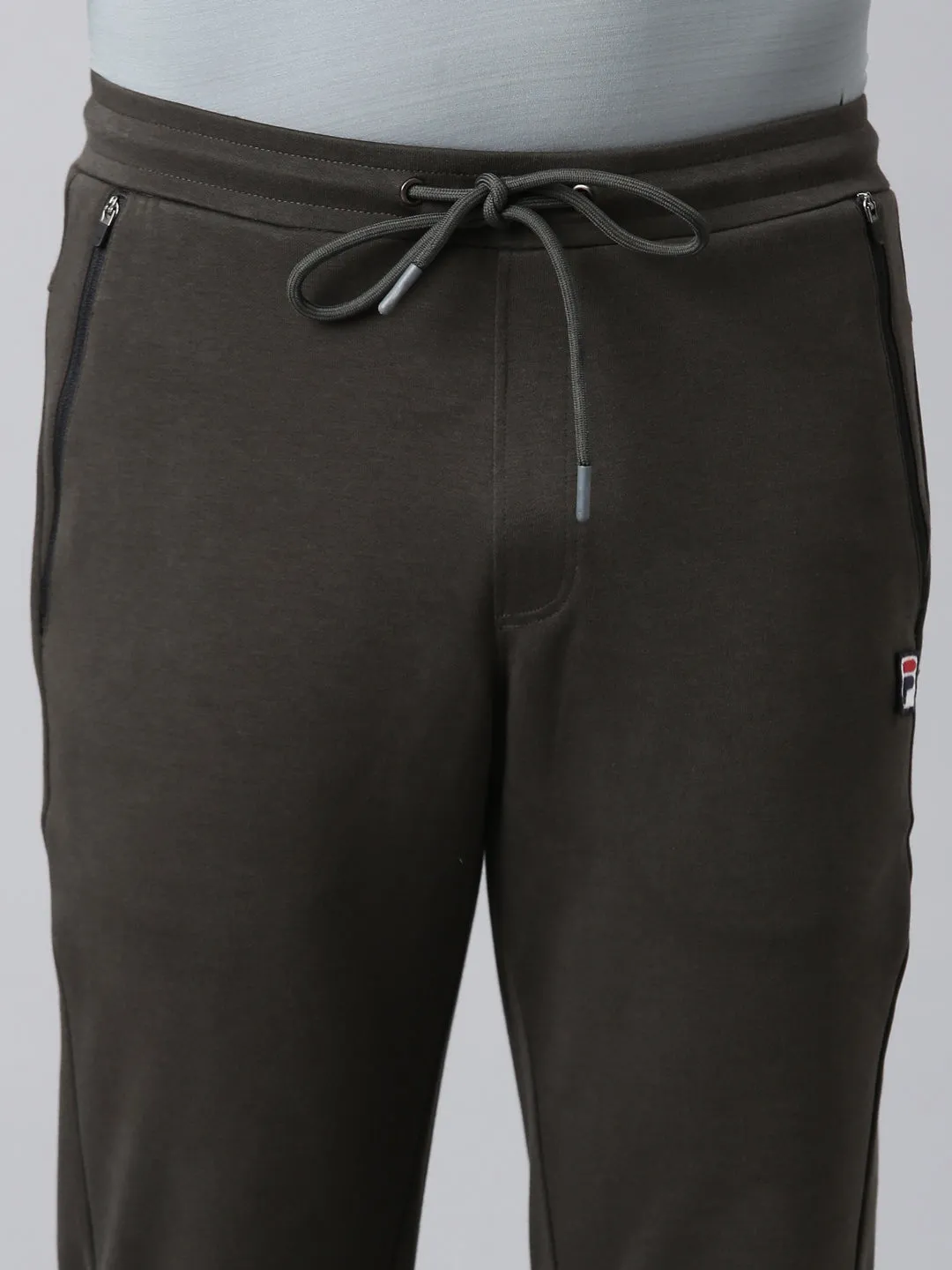Fila Men Olive Bottom Wear Regular Fit