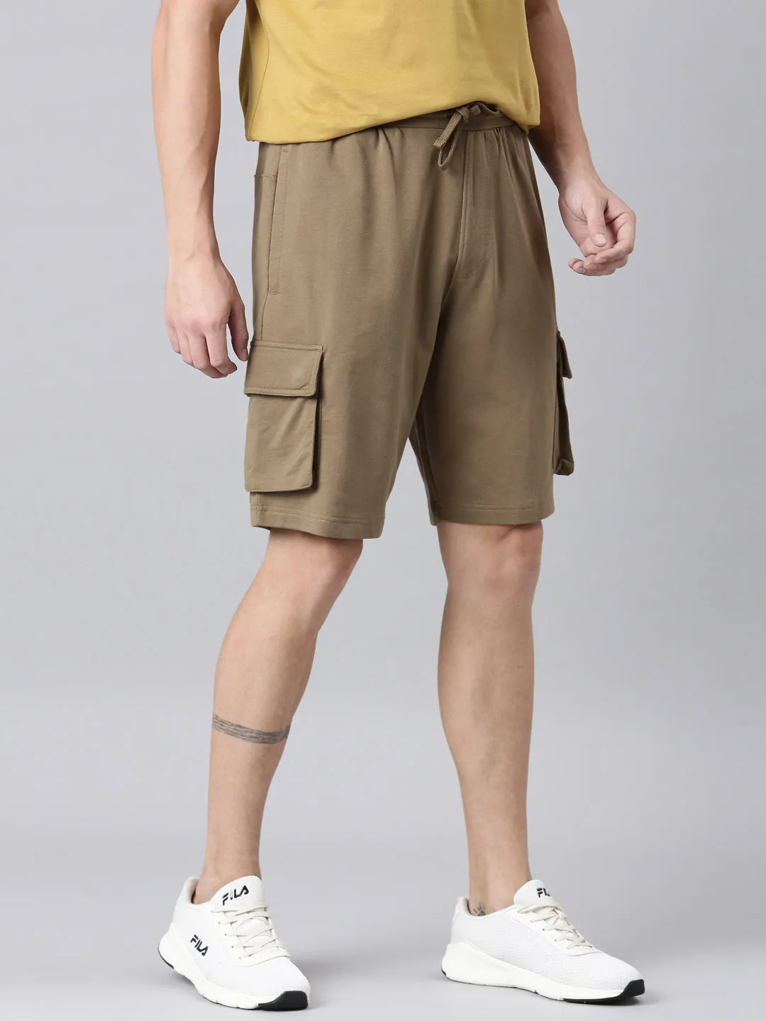 Fila Men Tan Shorts Narrow Regular Fit