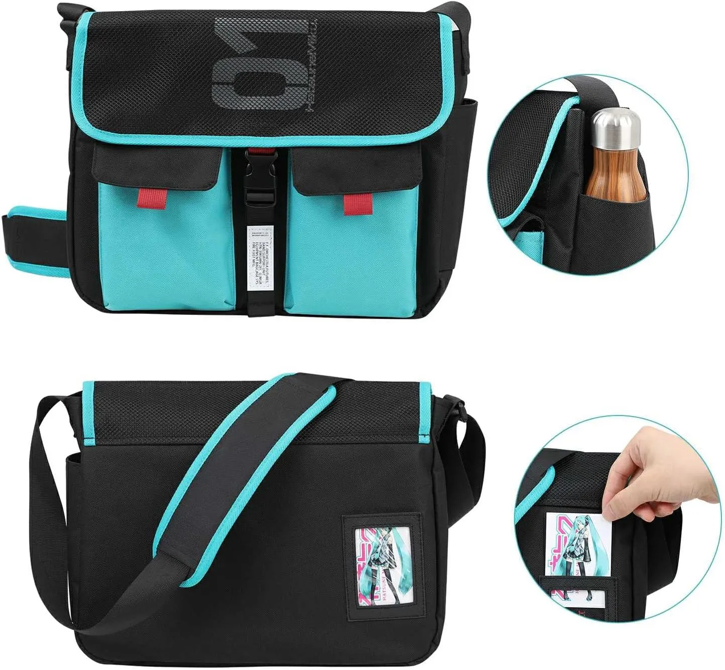FIREFIRST Collaboration Series Crossbody Shoulder Messenger Bag for Hatsune Miku & Kagamine Rin/Len