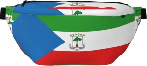 Flag of Equatorial Guinea Fanny Pack Crossbody Bag – Versatile Sling Bag for Men & Women with Zipper Pockets, Ideal for Travel, Running