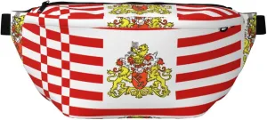 Flag Of The Senate Of Bremen Stylish Crossbody Waist Pack - Versatile And Compact Travel Pouch For Hands-Free Storage