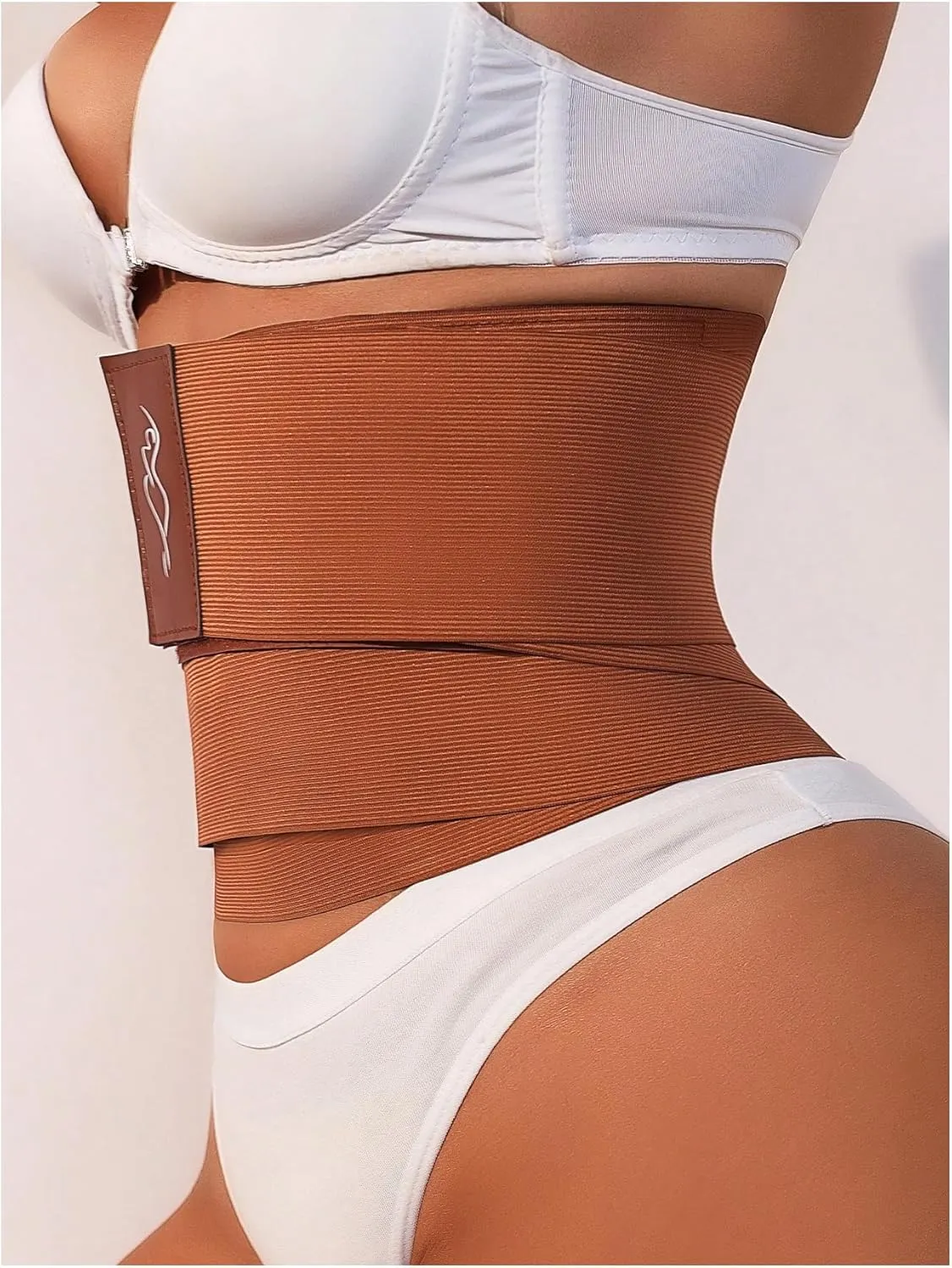 Floerns Women's Wrap Waist Trainer Belt Tummy Control Waist Cincher Workout Body Shaper