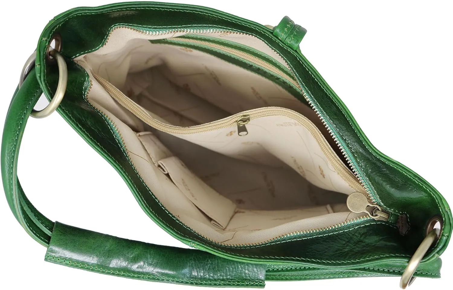 Floto Luggage Zip Pocket Tavoli Tote, Green, Medium