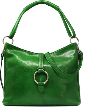 Floto Luggage Zip Pocket Tavoli Tote, Green, Medium