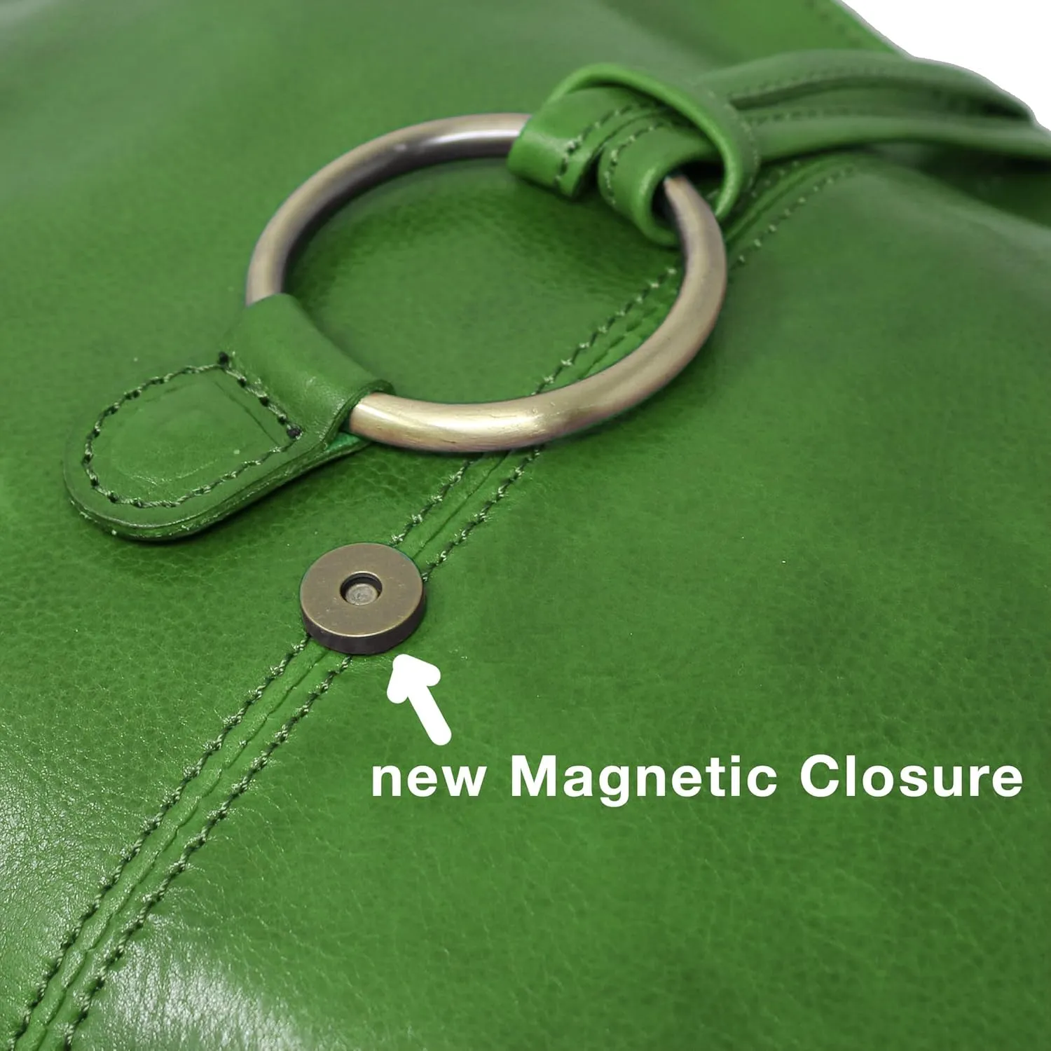 Floto Luggage Zip Pocket Tavoli Tote, Green, Medium