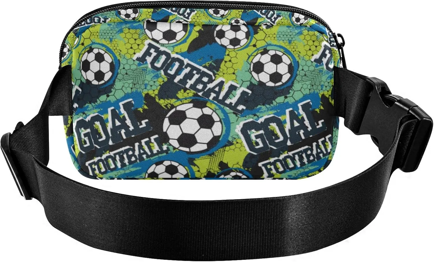 Football Soccer Fanny Packs for Women Men Belt Bag with Adjustable Strap Fashion Waist Packs Crossbody Bag Waist Pouch for Travel Workout