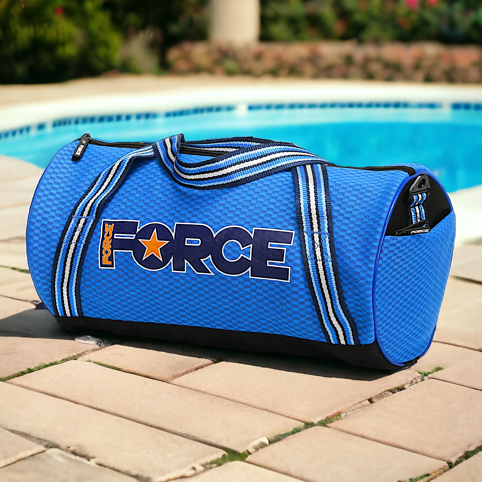 FORCE Sports Bag Mesh - BLUE - GM-118