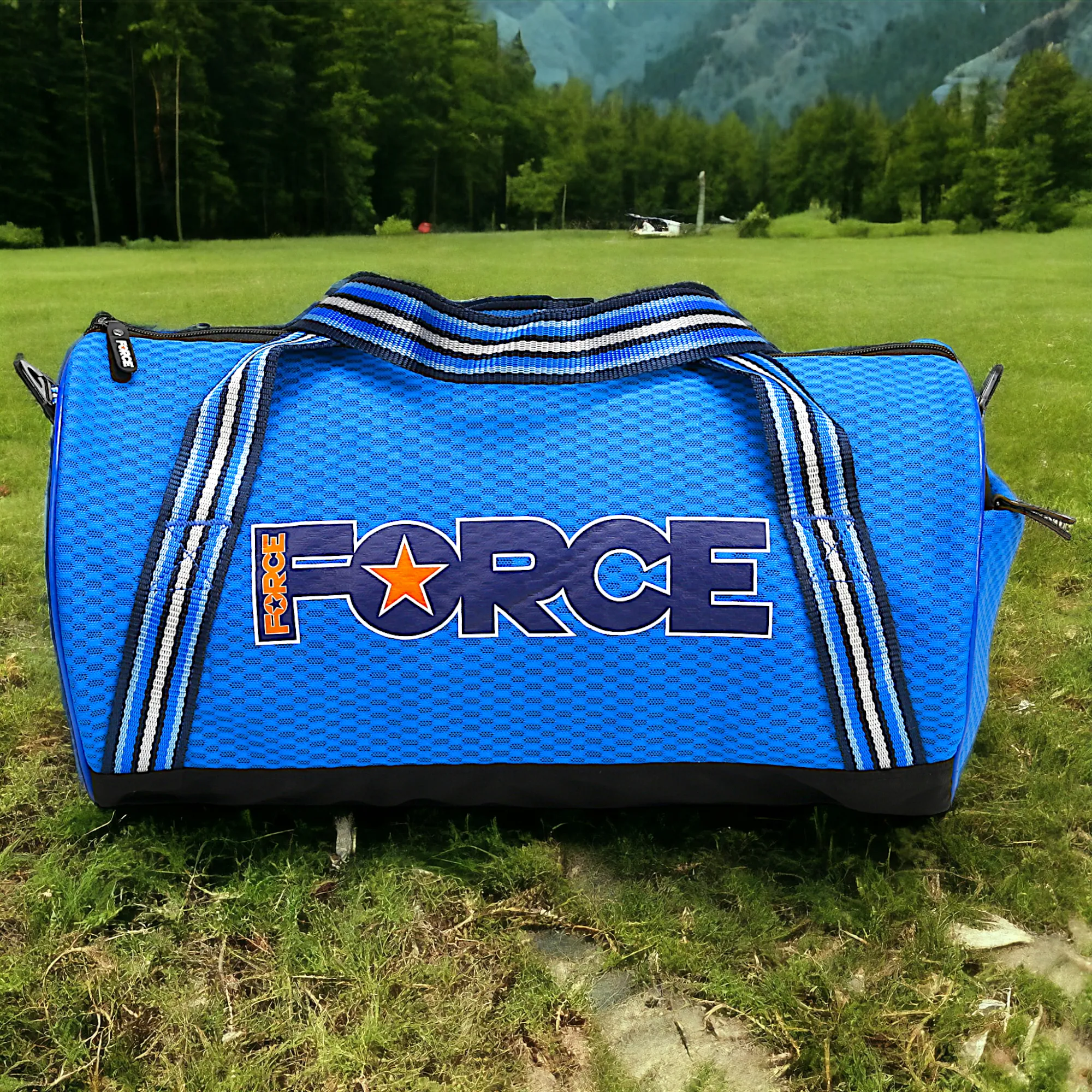 FORCE Sports Bag Mesh - BLUE - GM-118