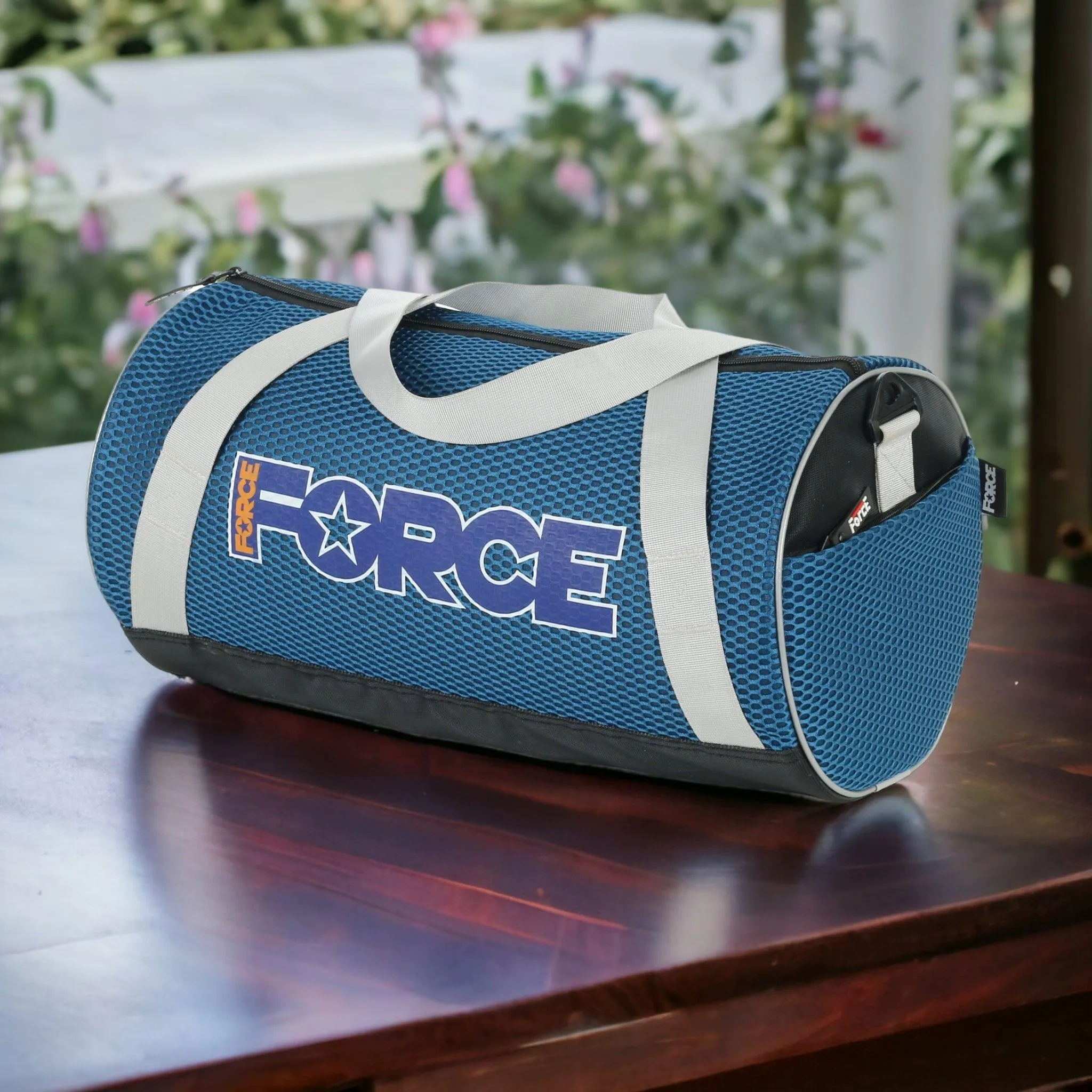 FORCE Sports Bag Mesh - teal blue - GM-103