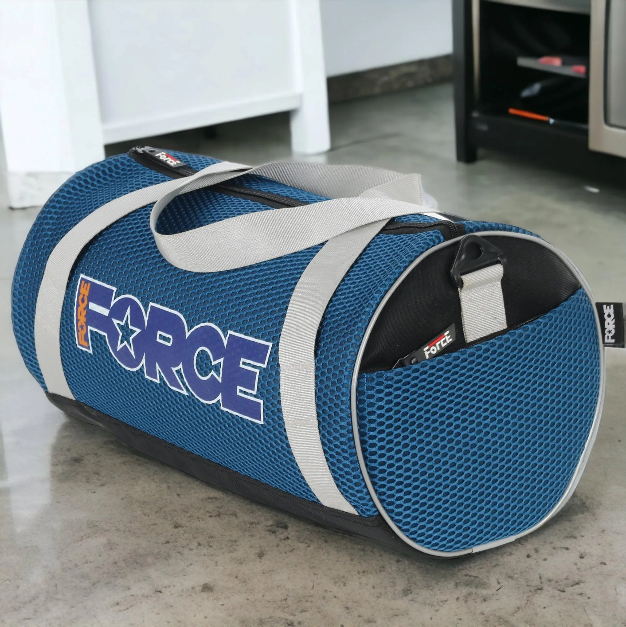 FORCE Sports Bag Mesh - teal blue - GM-103