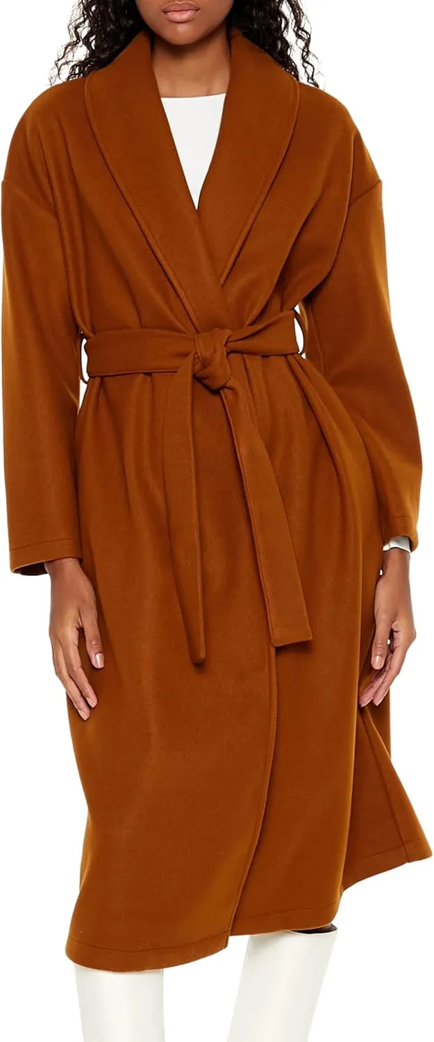Forever 21 Women's Tie-Waist Trench Wrap Coat