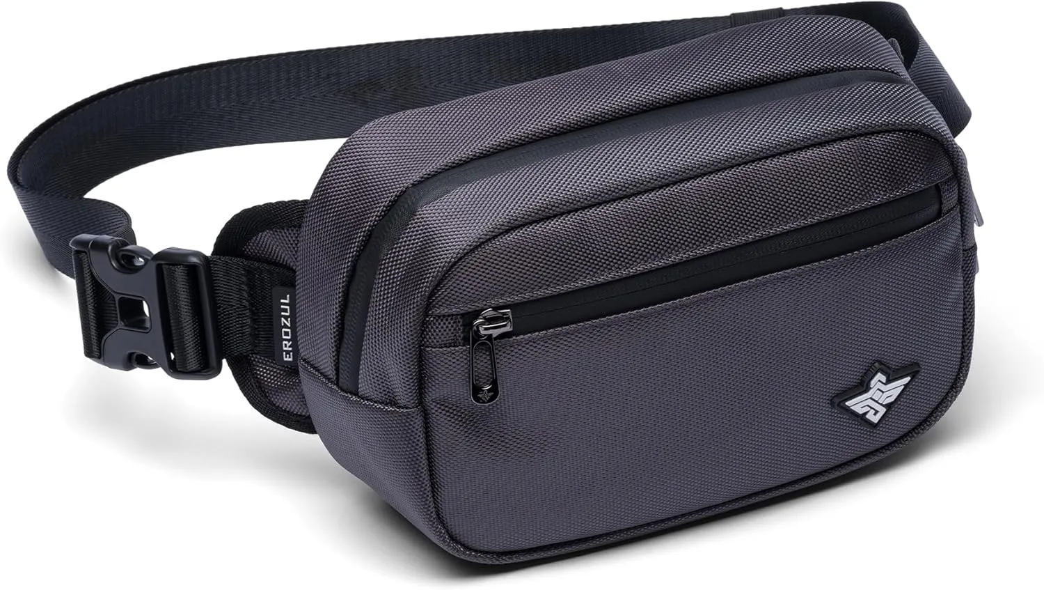 Fortuna Waterproof Adjustable Strap Crossbody Fanny Pack Casual Daypack Sling Bag Waist Pack for Men & Women (Graphite)