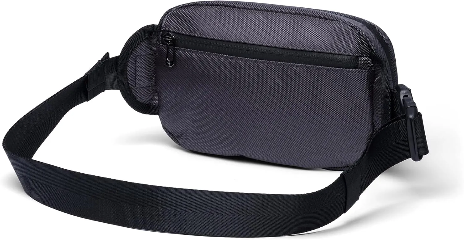 Fortuna Waterproof Adjustable Strap Crossbody Fanny Pack Casual Daypack Sling Bag Waist Pack for Men & Women (Graphite)
