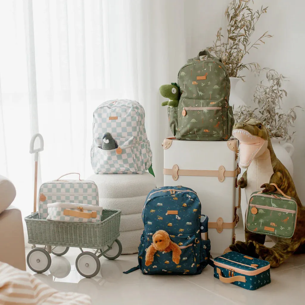 Fox & Fallow Backpack - Sage Check