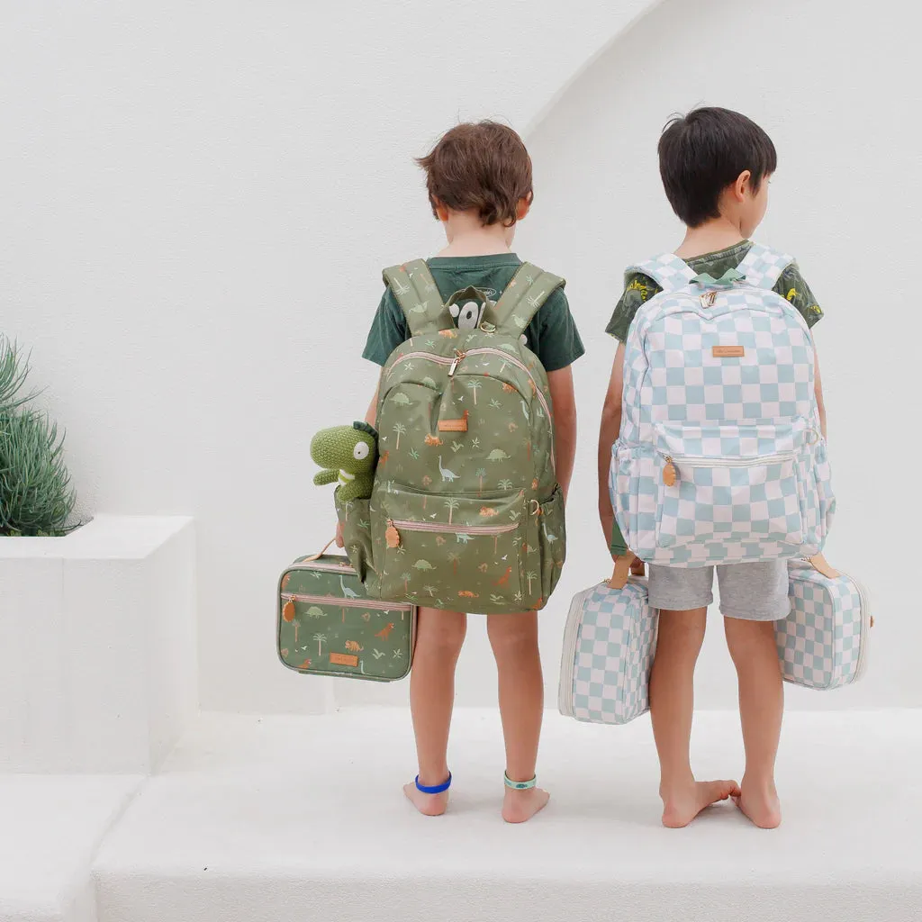 Fox & Fallow Backpack - Sage Check